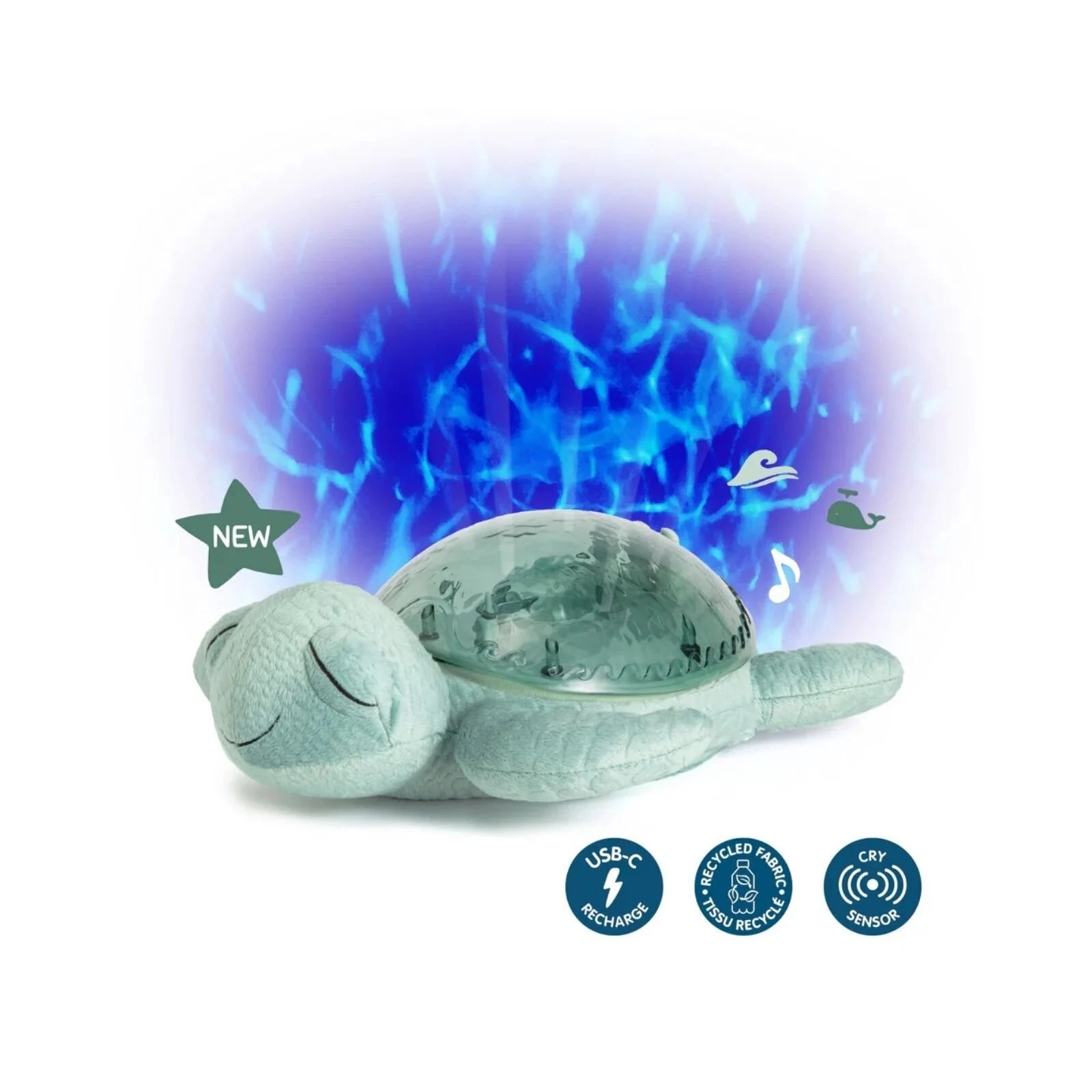 Cloud.b Tranquil Turtle White Noise & Night Light - Green - ebebek - Black Friday