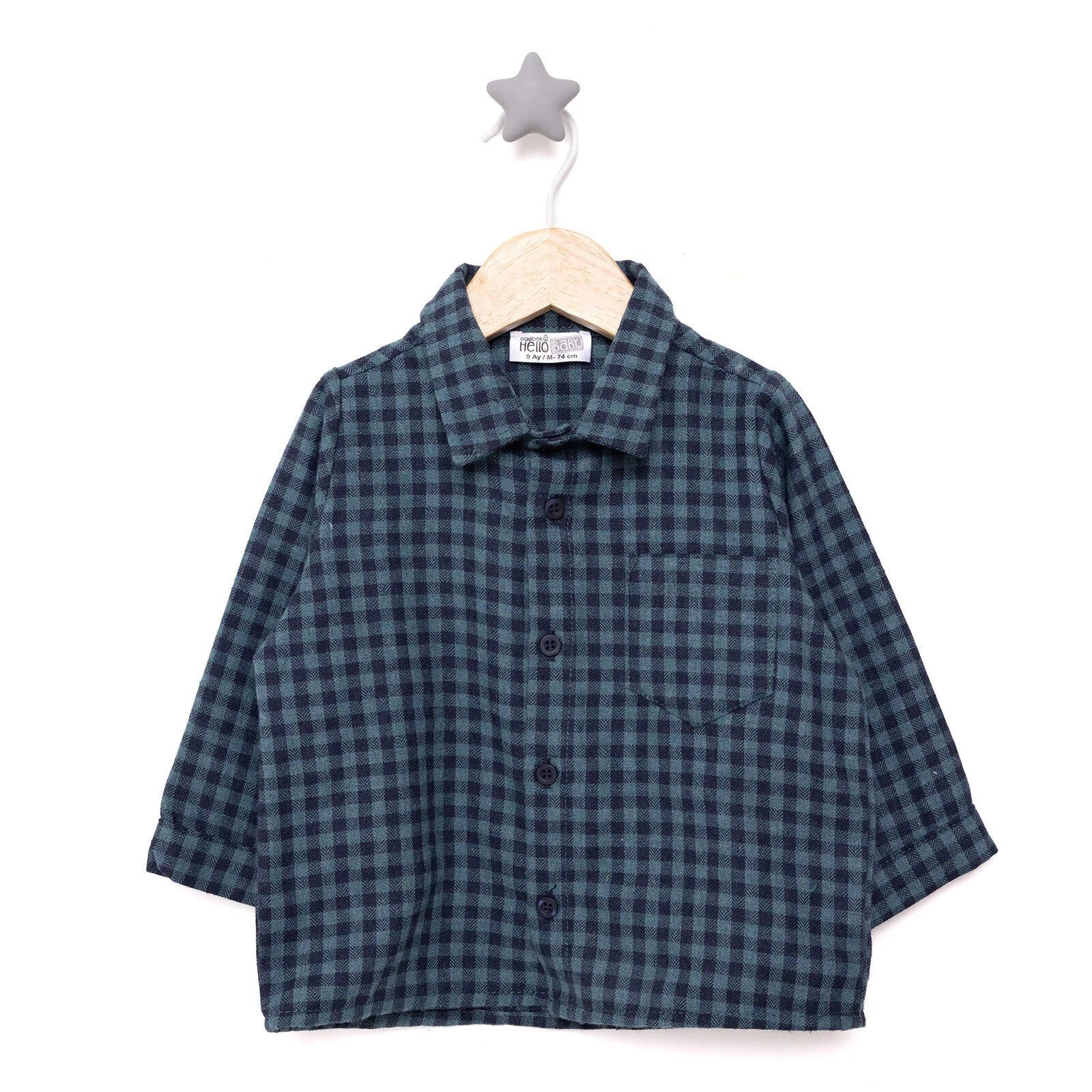 HelloBaby Nordic Forest Boy Shirt - Blue - ebebek - Black Friday