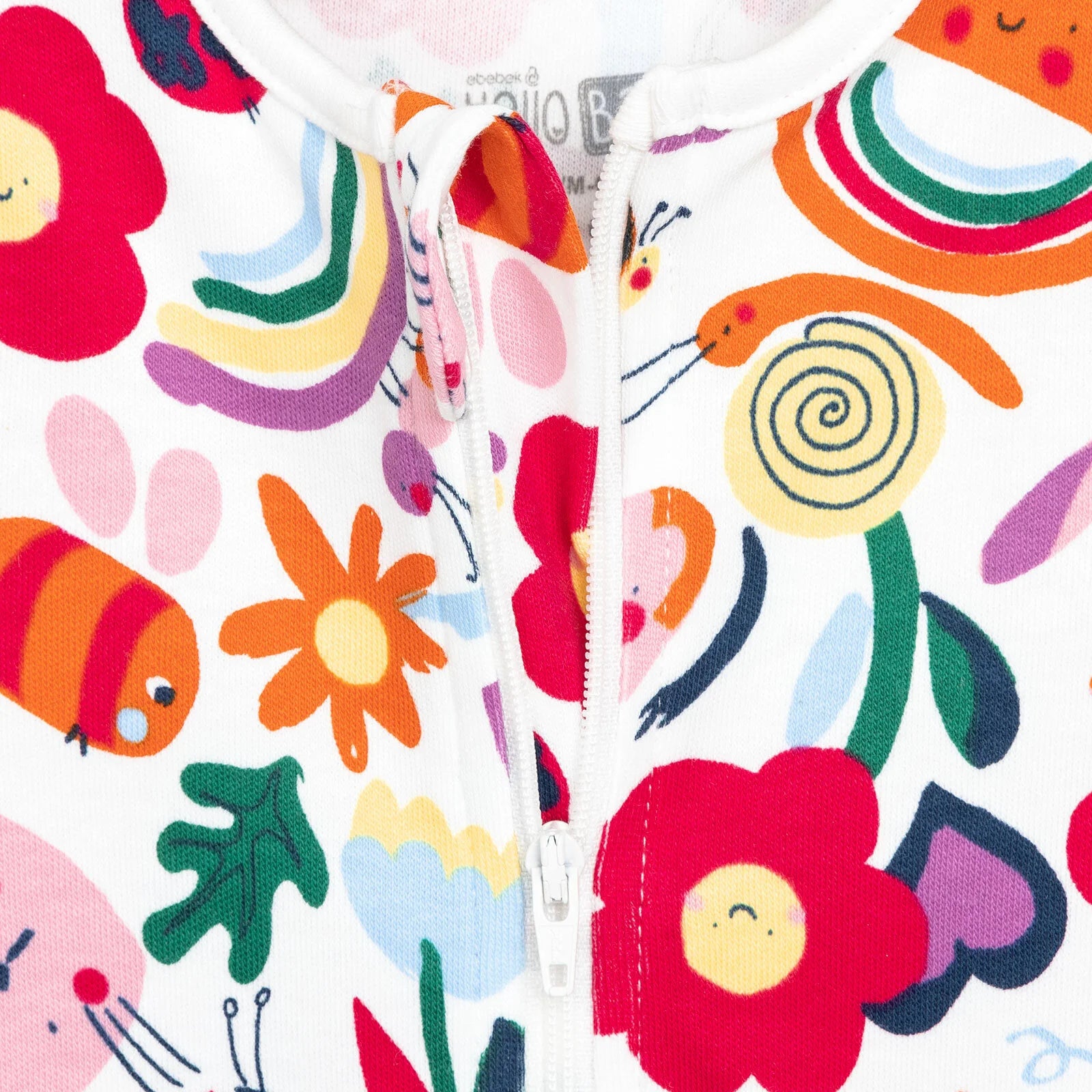 HelloBaby Newborn Baby Girl Footed Jumpsuit - Ecru - ebebek - Black Friday