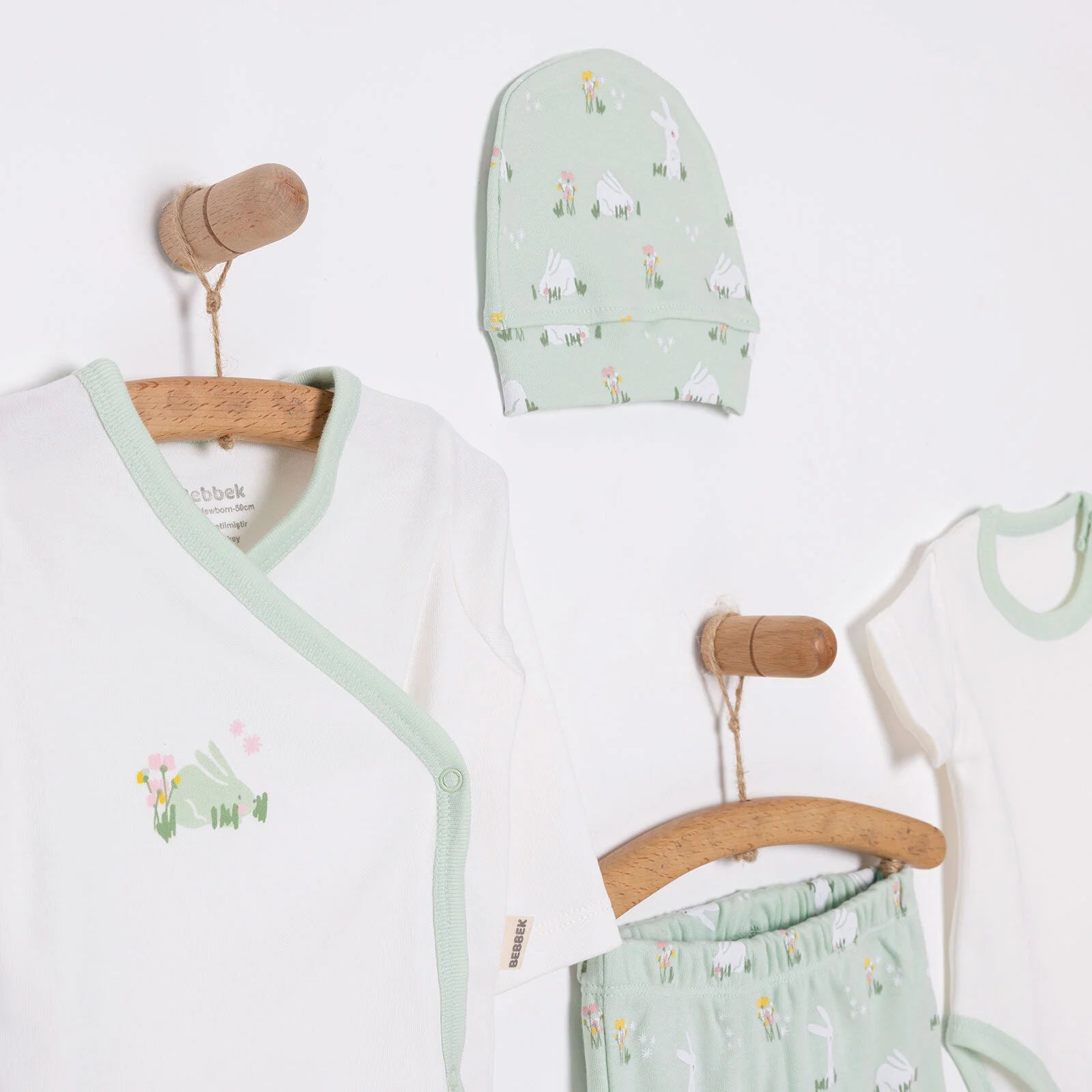 Bebbek Girl Newborn Gift Set 5 pcs - Green - Bebbek - ebebek