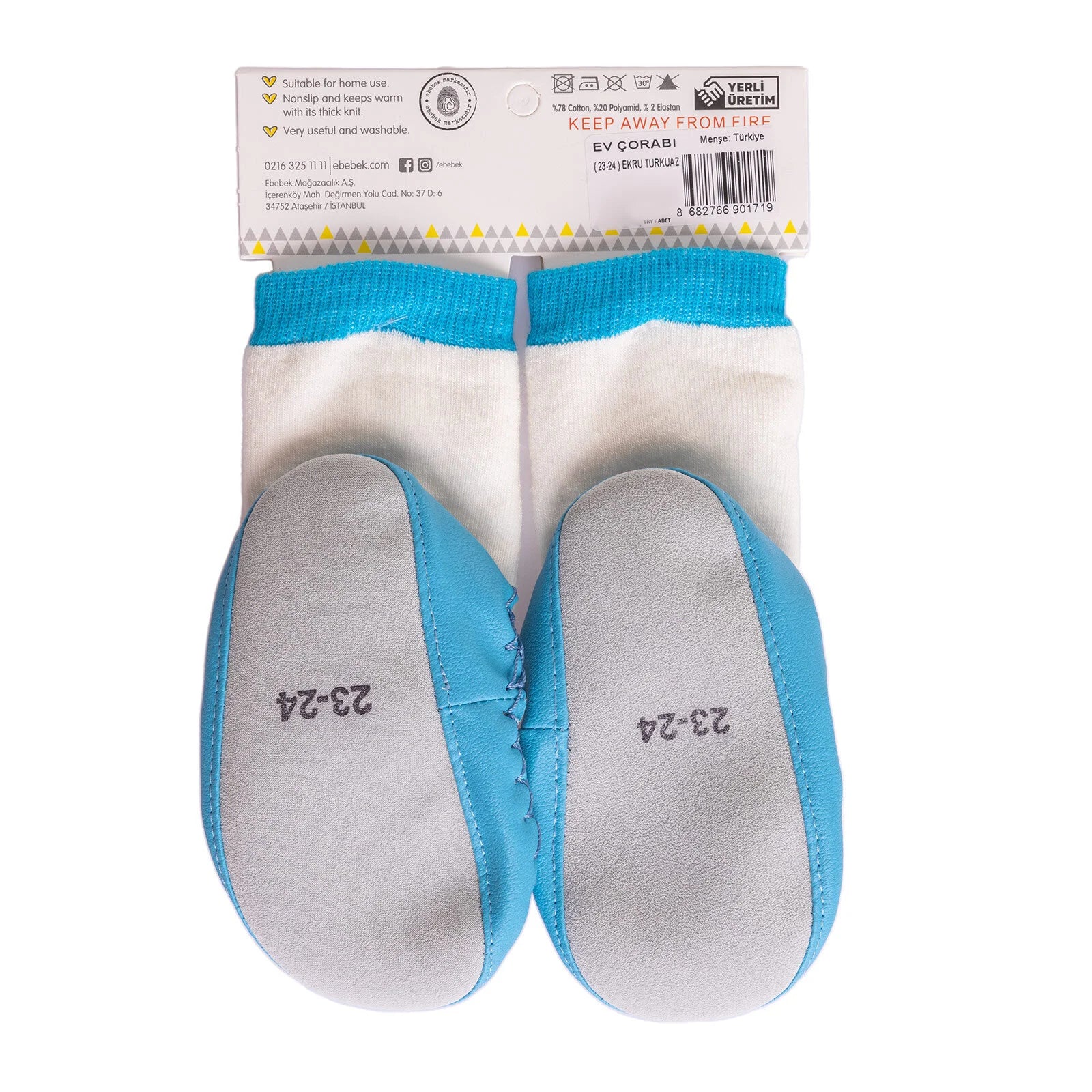 Minissa Baby Boy Pack of 3 Socks - Ecru - ebebek - Black Friday