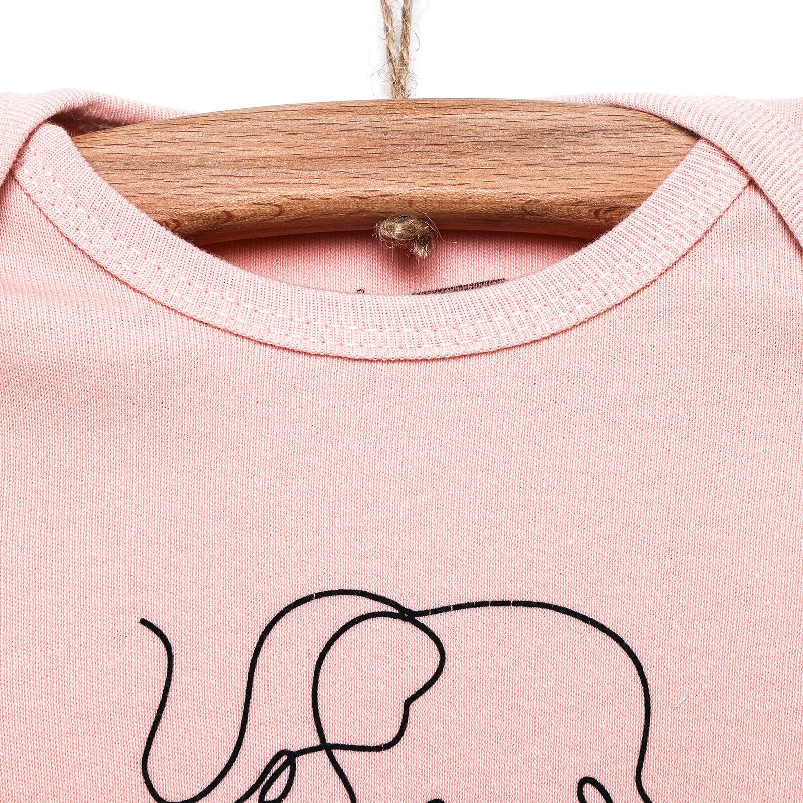 HelloBaby Long Sleeve Bodysuit - Light Pink - ebebek - Black Friday