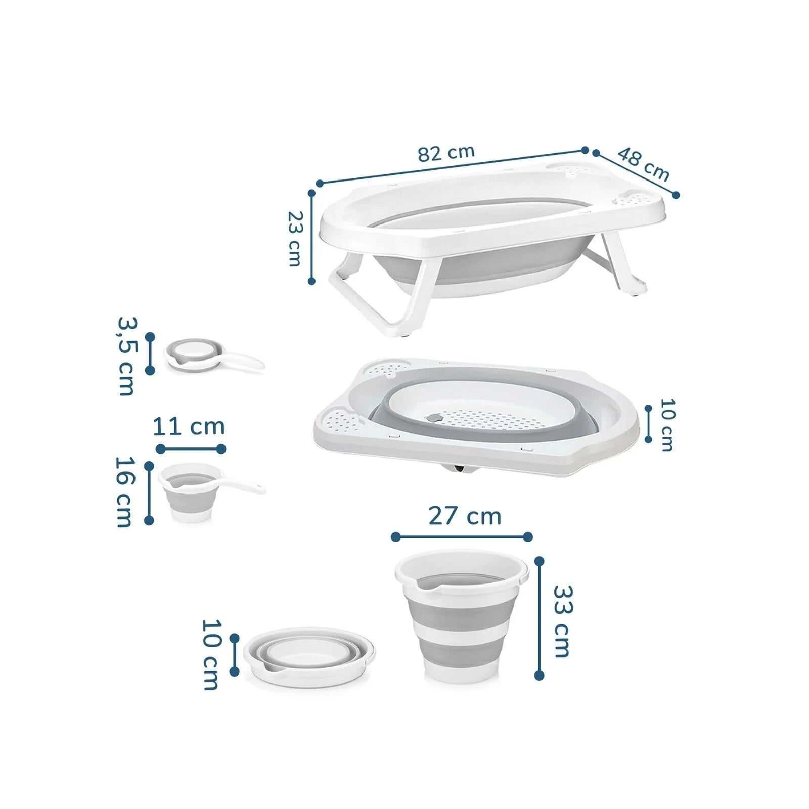 baby plus Foldable Bathtub Set 3 Pcs - ebebek - Black Friday