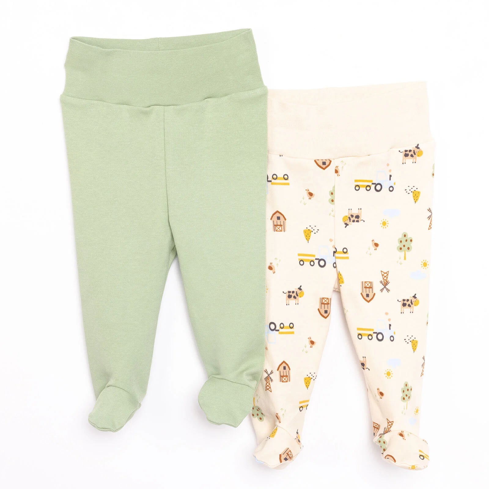 HelloBaby Newborn 2 Pcs Footed Bottom - Brown - ebebek - Black Friday