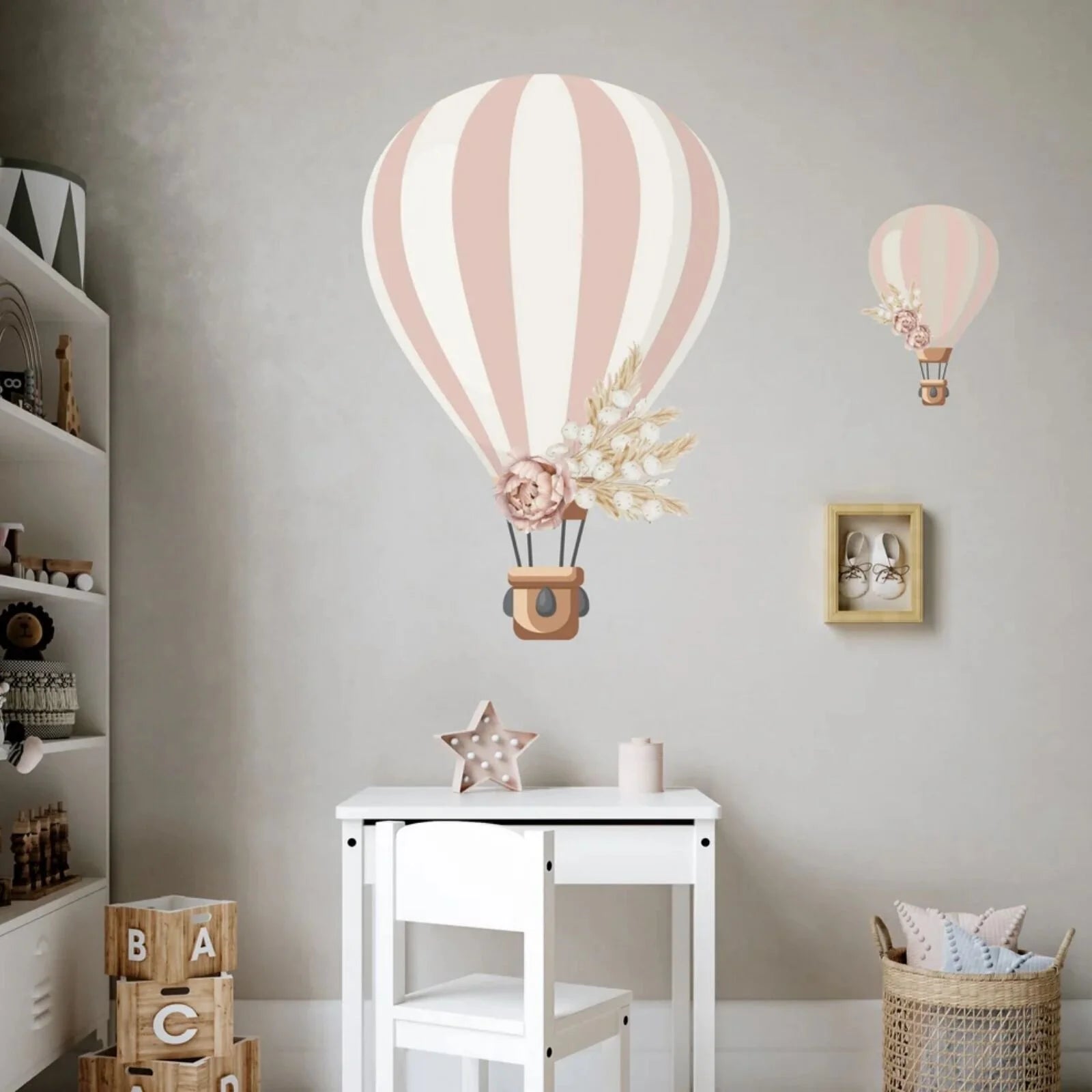 Live Vida Floral Hot Air Balloon Wall Stickers - ebebek - Black Friday