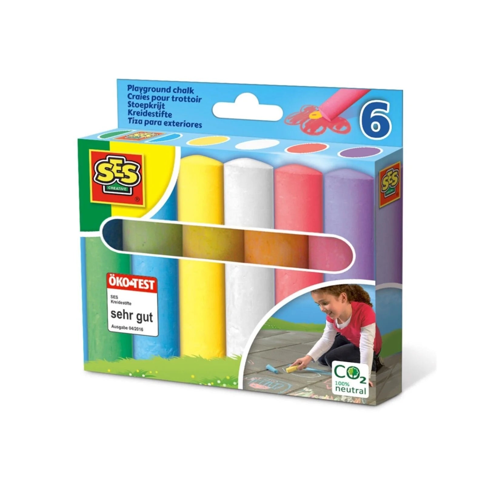 SES Creative Playground Chalk 6 pcs - ebebek - Black Friday