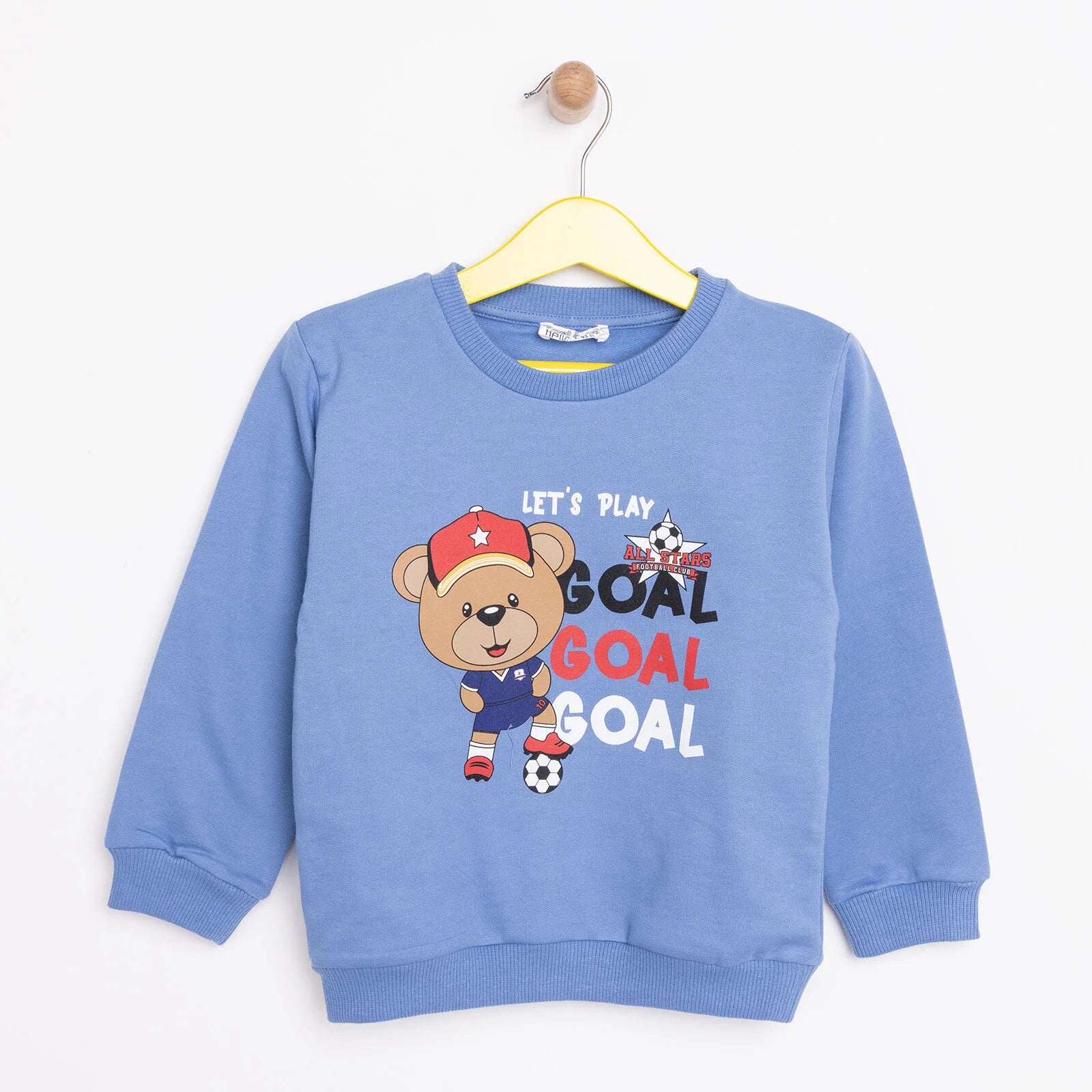 HelloBaby Basic Low Raised Goal Printed Sweatshirt - ebebek - Black Friday
