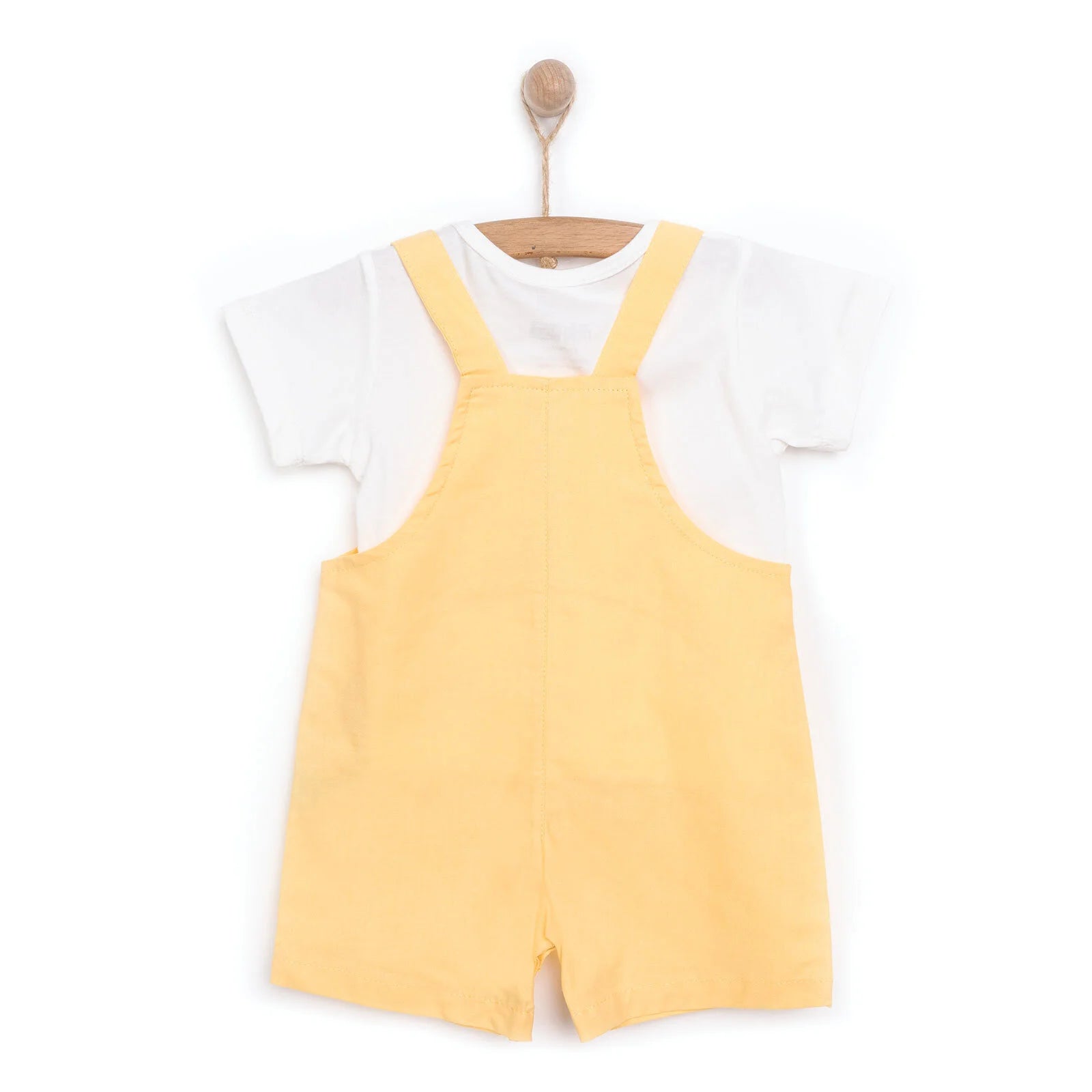 HelloBaby Boy Overall Shorts - T-shirt - Yellow - ebebek - Black Friday