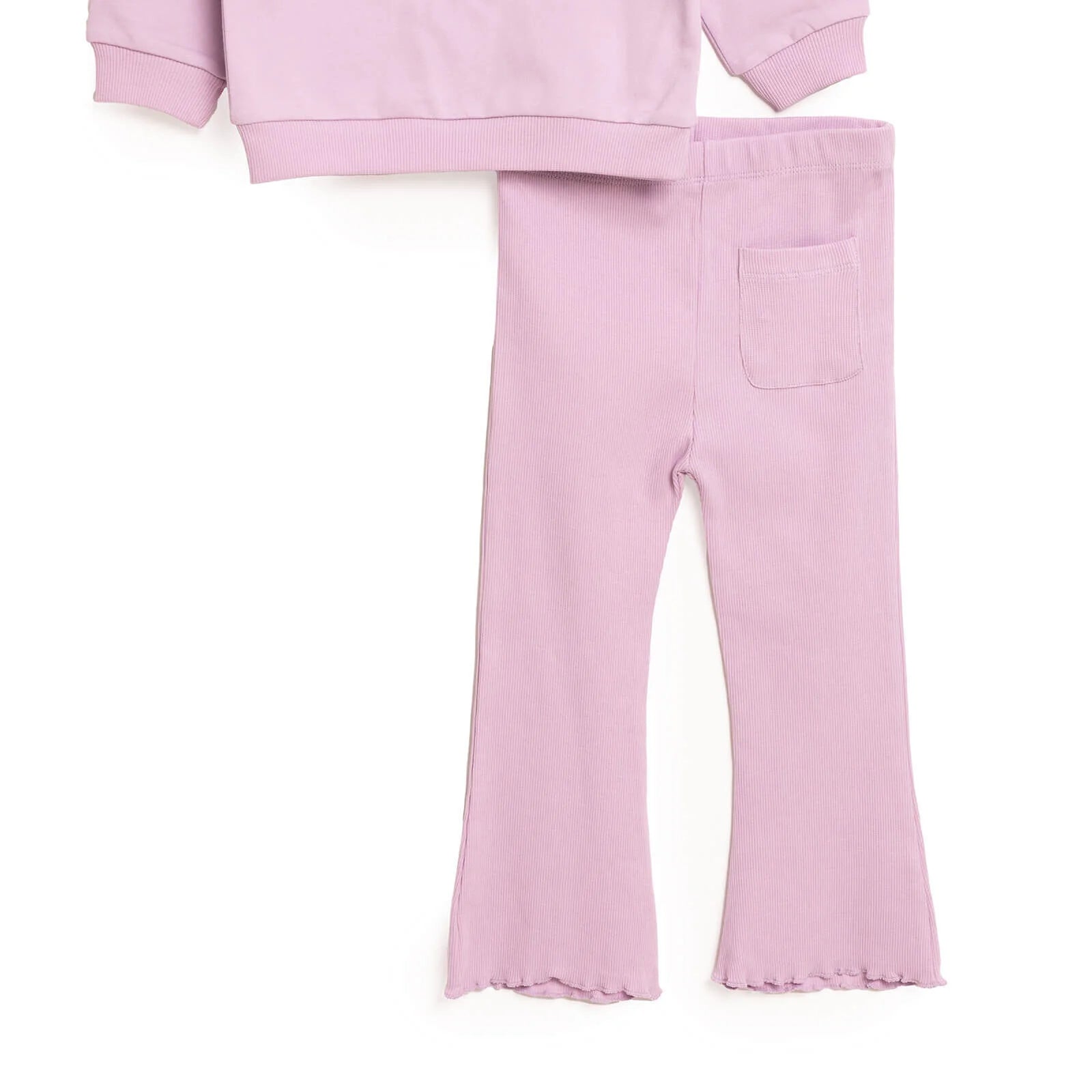 HelloBaby Baby Girl Sweatshirt Footless Bottom 2 pcs - Lilac - ebebek - Black Friday