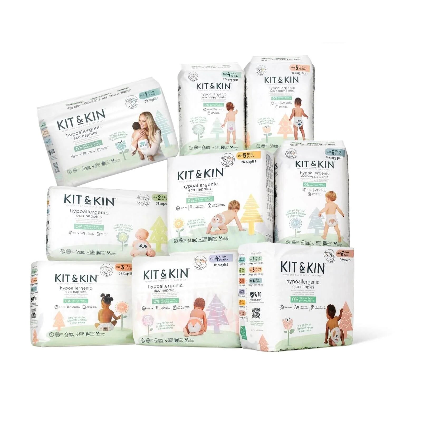 Kit & Kin Nappies Size 1 - 38 nappies - ebebek - Black Friday
