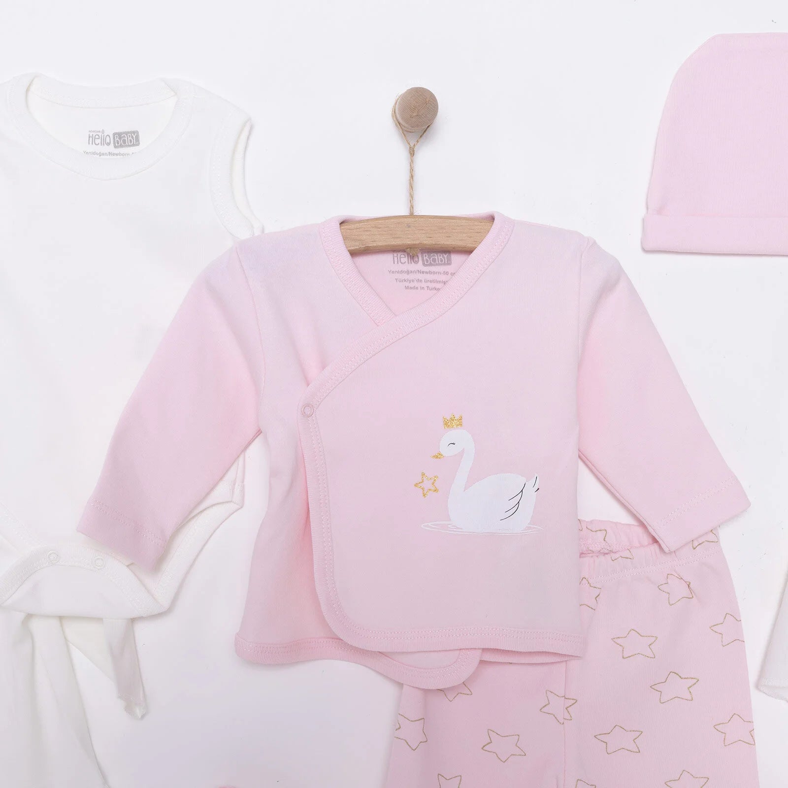 HelloBaby Newborn 10 pcs Starter Set - Pink - HelloBaby - ebebek