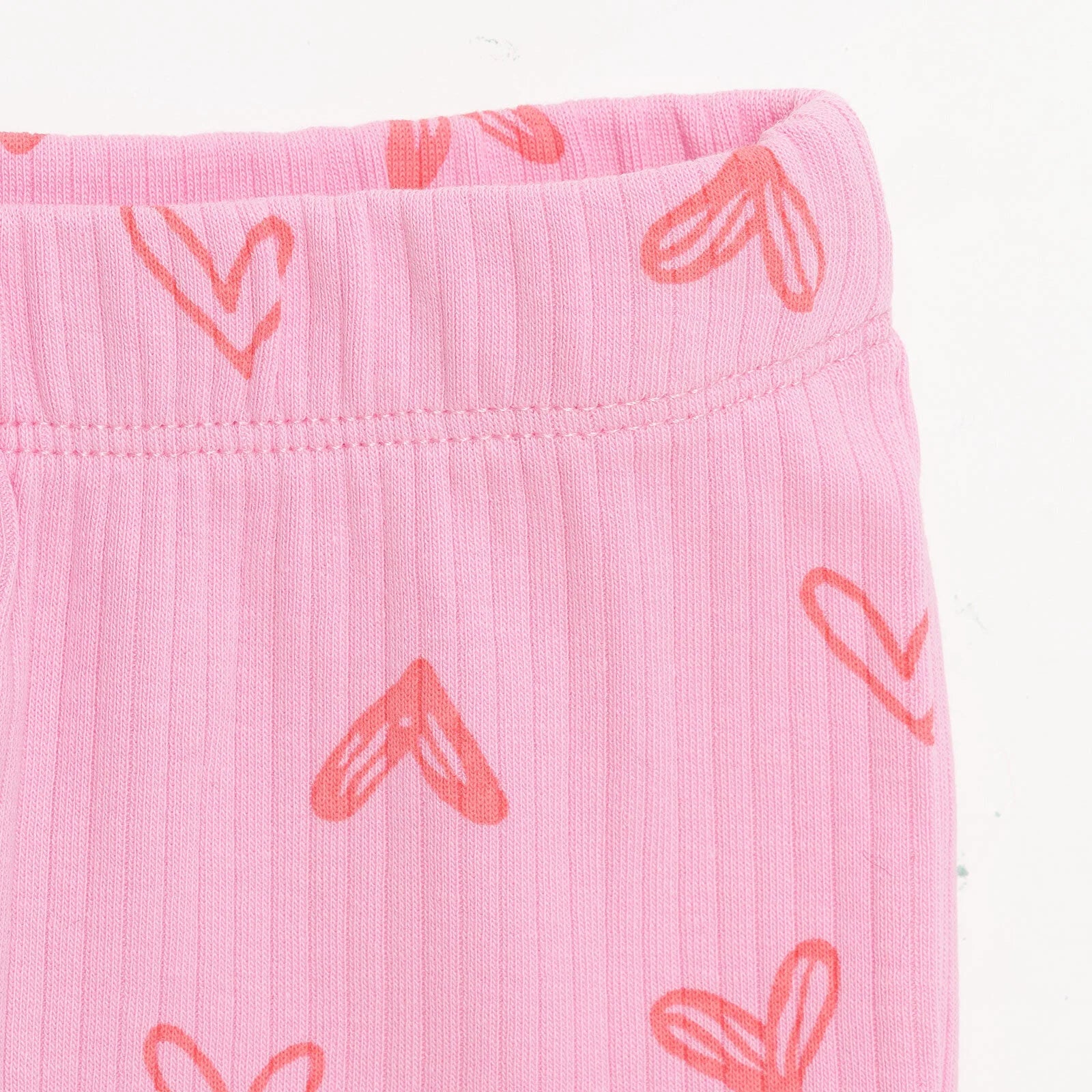 HelloBaby Girl Heart Patterned Flare Leggings - Pink - ebebek - Black Friday