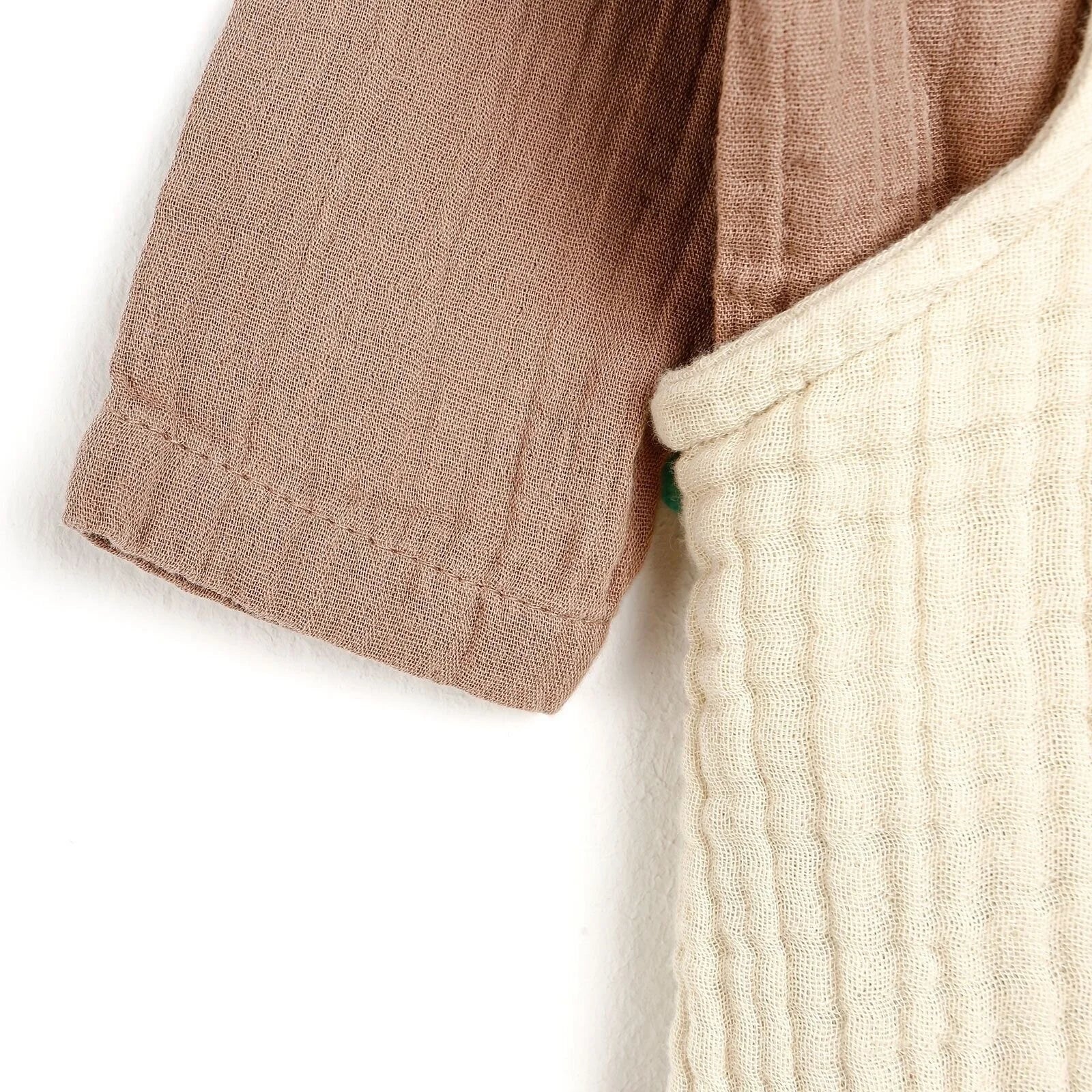 HelloBaby Newborn Muslin Overalls - Sweatshirt - Beige - HelloBaby - ebebek