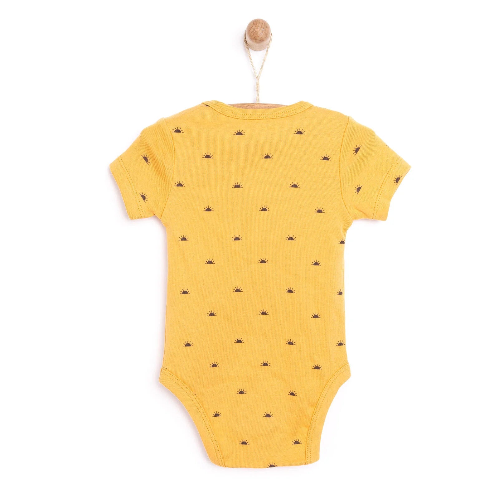 HelloBaby Baby Girl Short Sleeve Body - Mustard - ebebek - Black Friday