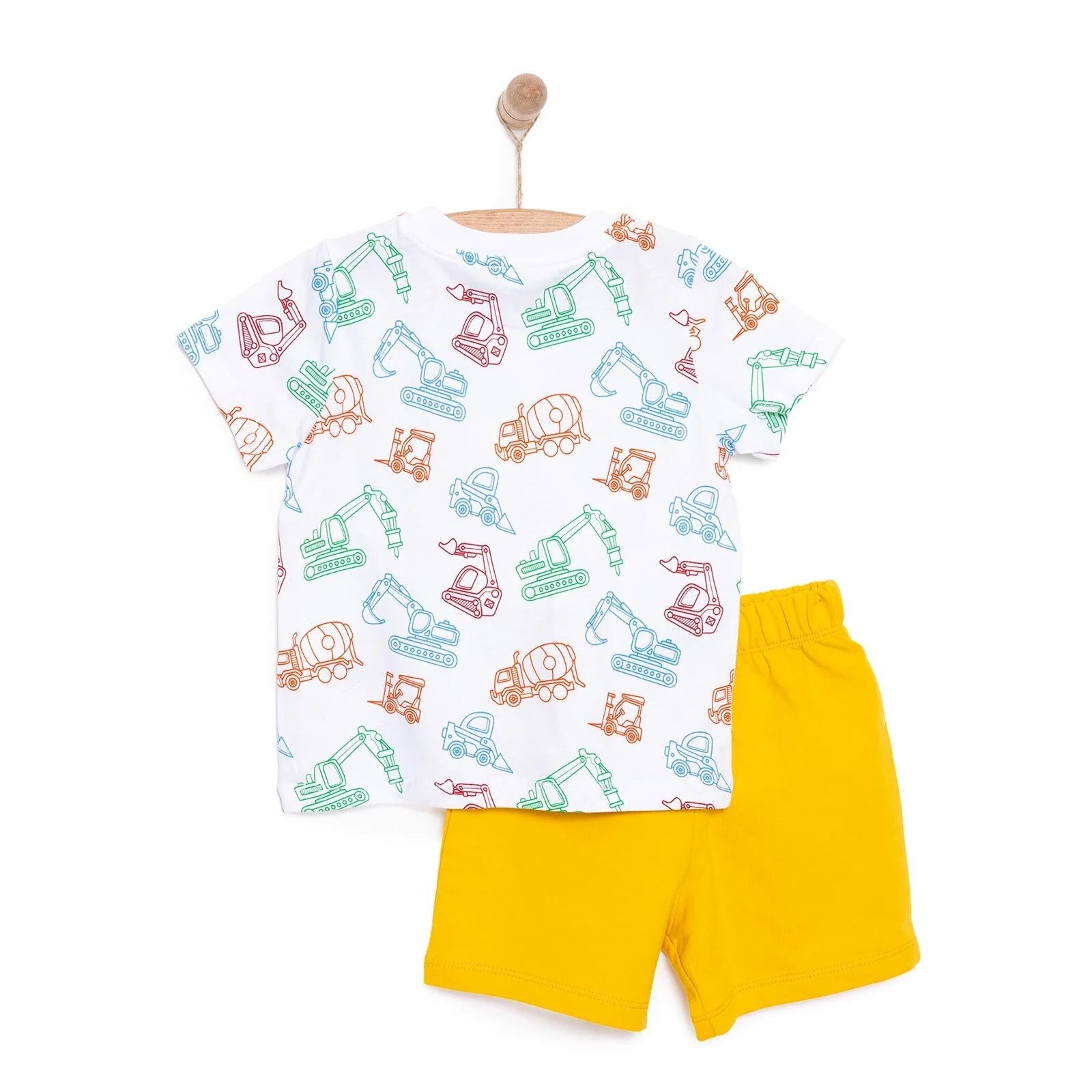 HelloBaby Basic Boy Tshirt Short - Mustard - ebebek - Black Friday