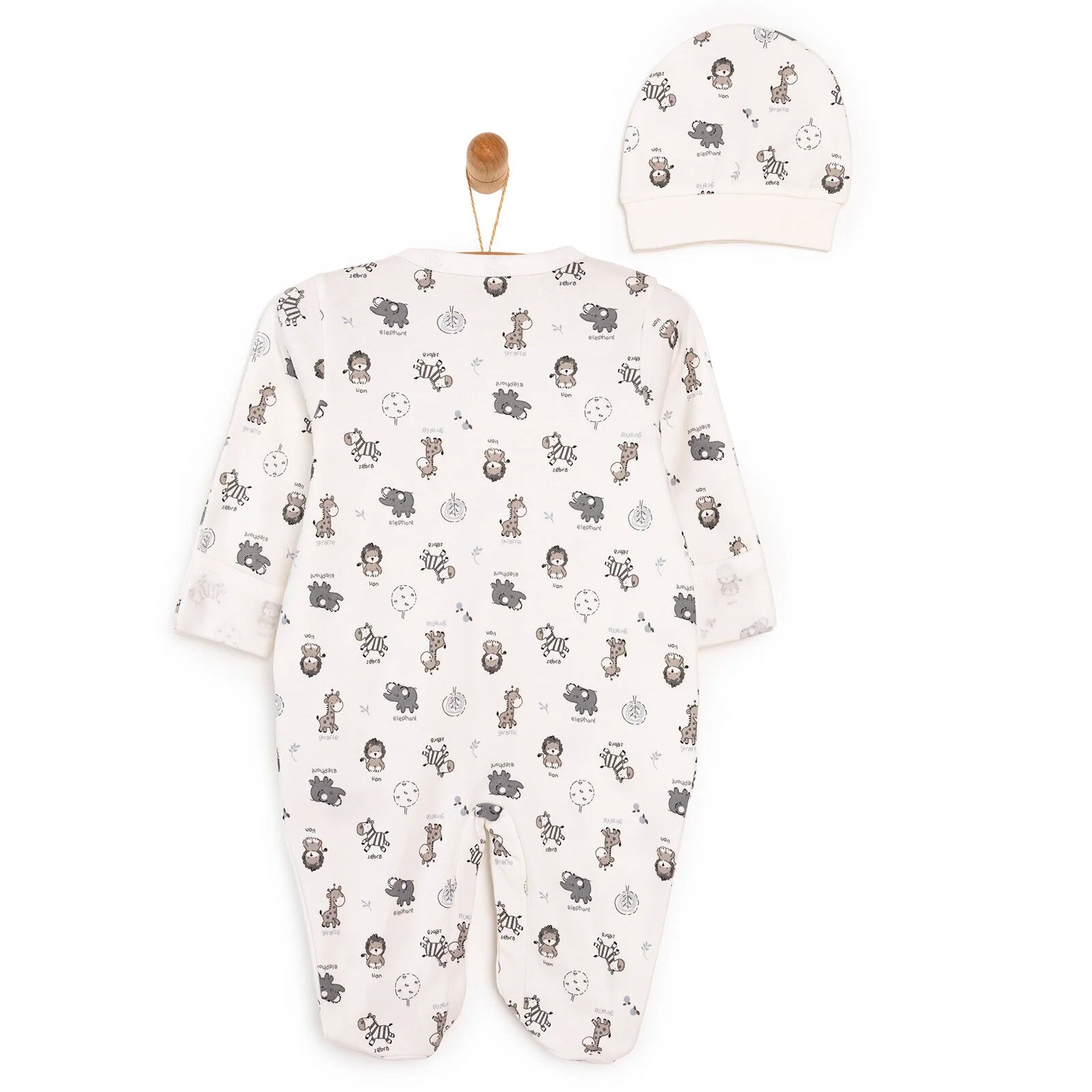 HelloBaby Newborn Baby Cute Animals Romper - Ecru - ebebek - Black Friday