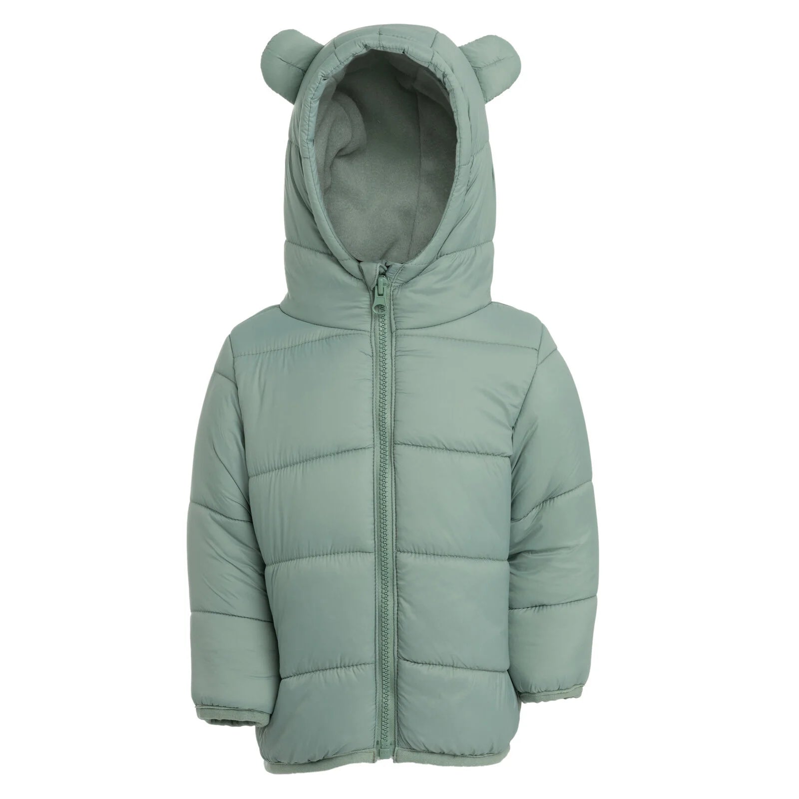 HelloBaby Basic Eared Hoodie Coat - Green - ebebek - Black Friday