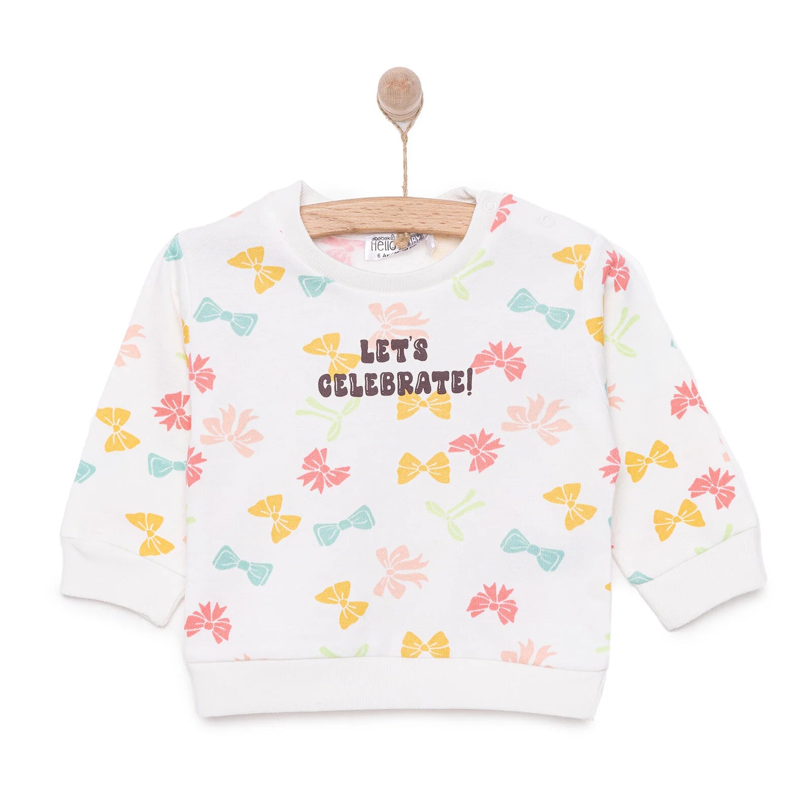 HelloBaby Basic Low Raised Sweatshirt - Printed - ebebek - Black Friday