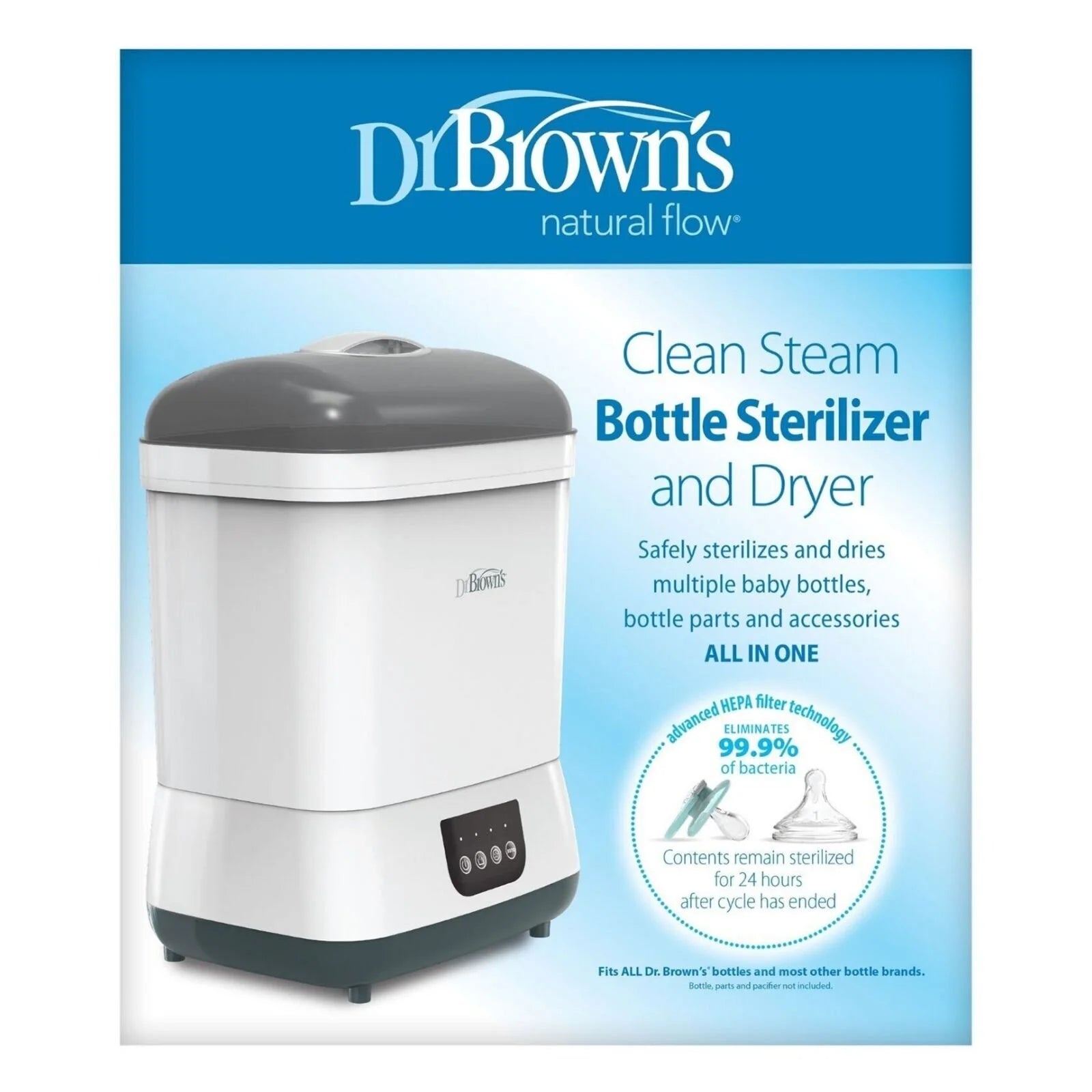 Dr. Brown's Clean Steam Bottle Steriliser & Dryer - ebebek - Black Friday