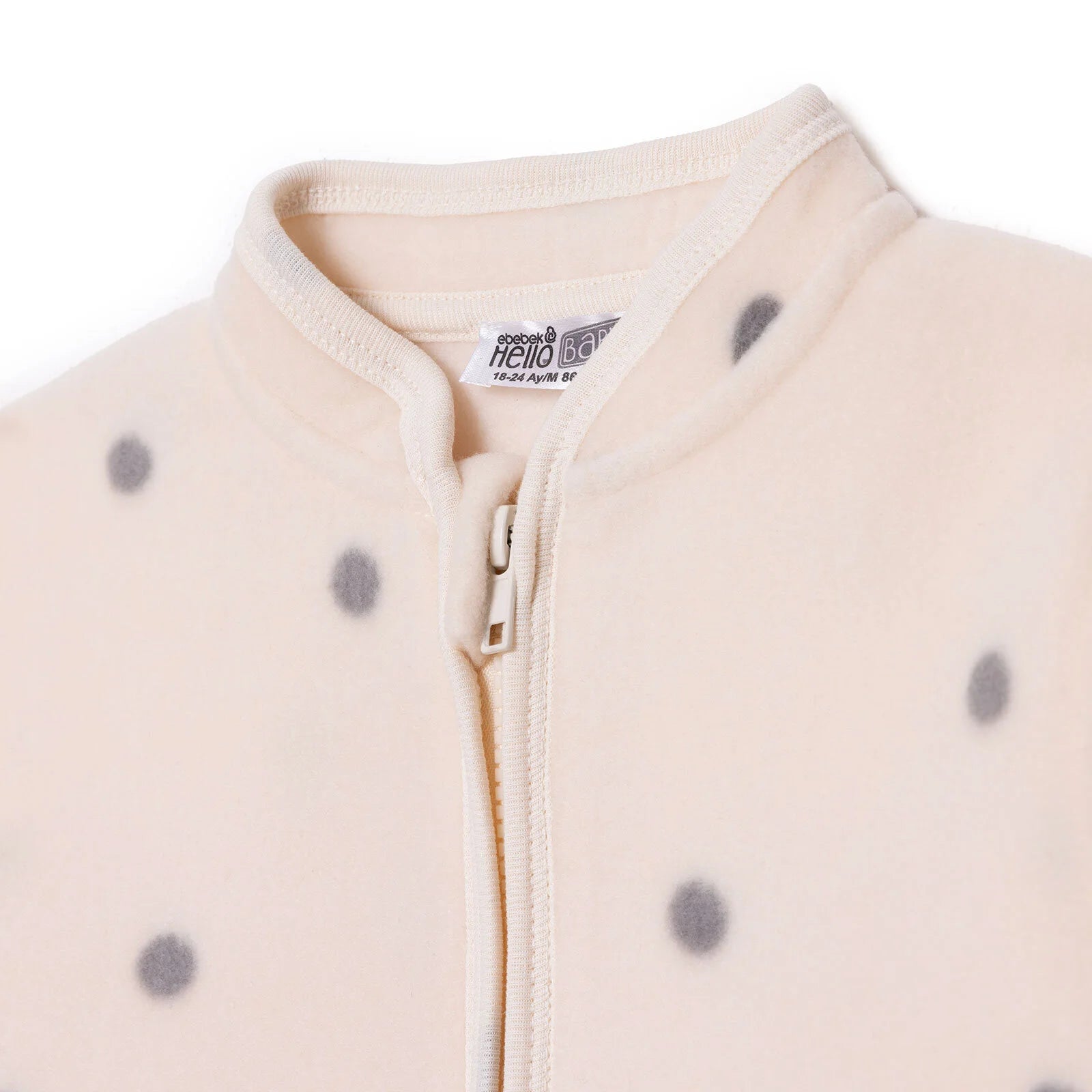 HelloBaby Polar Cardigan - Ecru Printed - ebebek - Black Friday