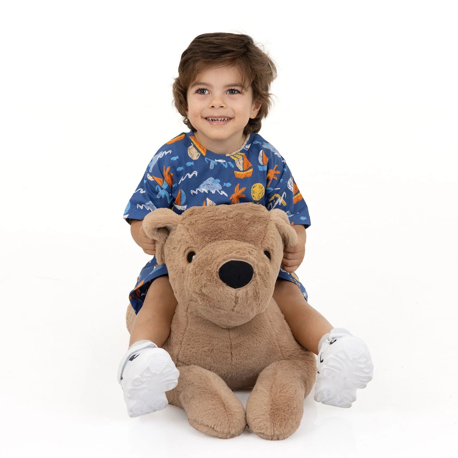 HelloBaby Little Sailor Boy Tshirt - Short - Indigo - ebebek - Black Friday