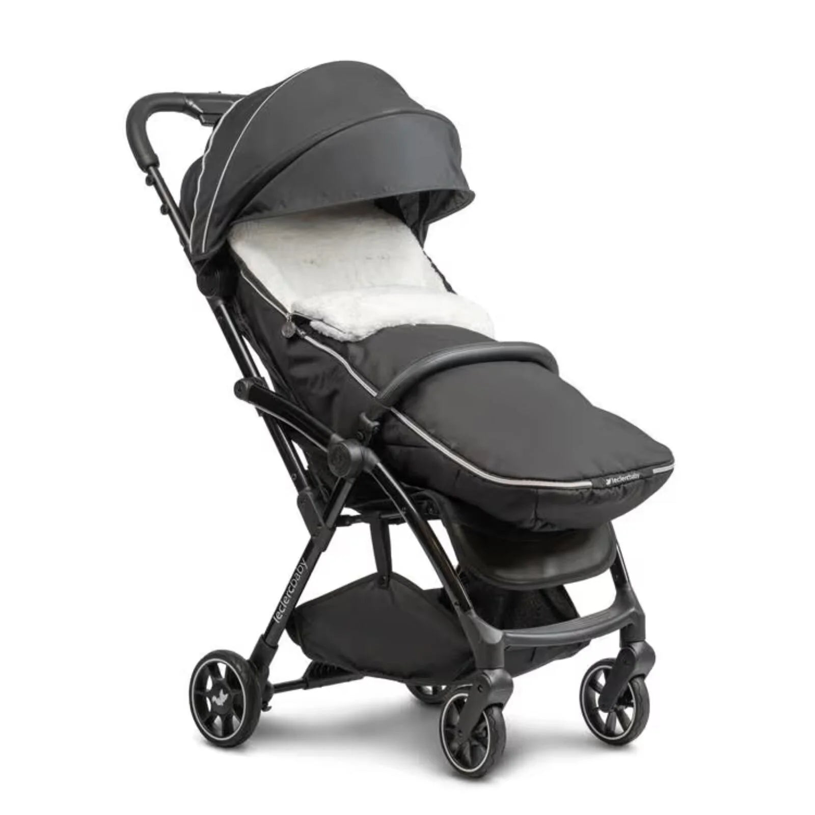 Leclerc Baby Influencer Air Footmuff Teddy - Piano Black - ebebek - Black Friday