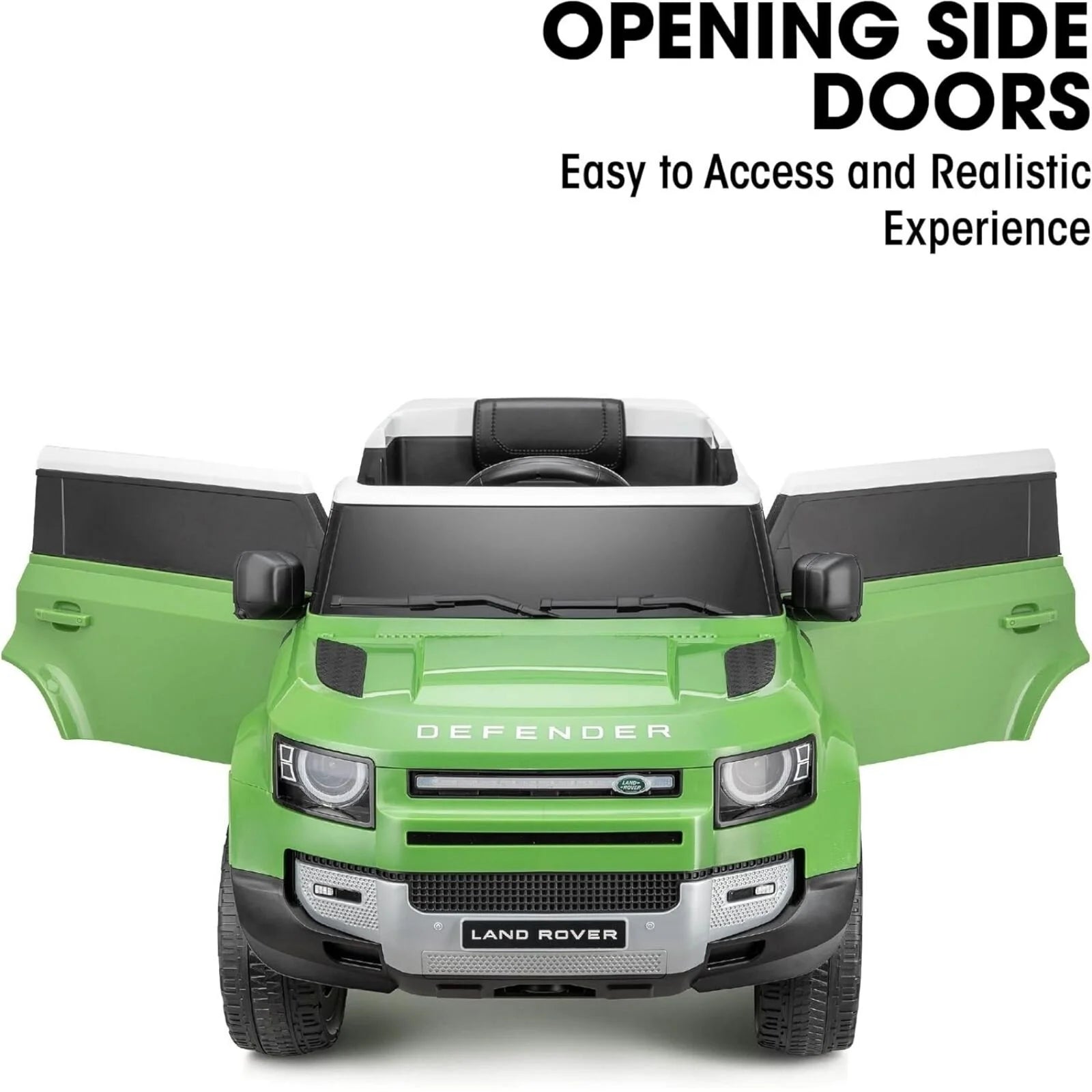 Xootz Land Rover Defender 12V Electric Ride On with Lithium Battery - Green - ebebek - Black Friday