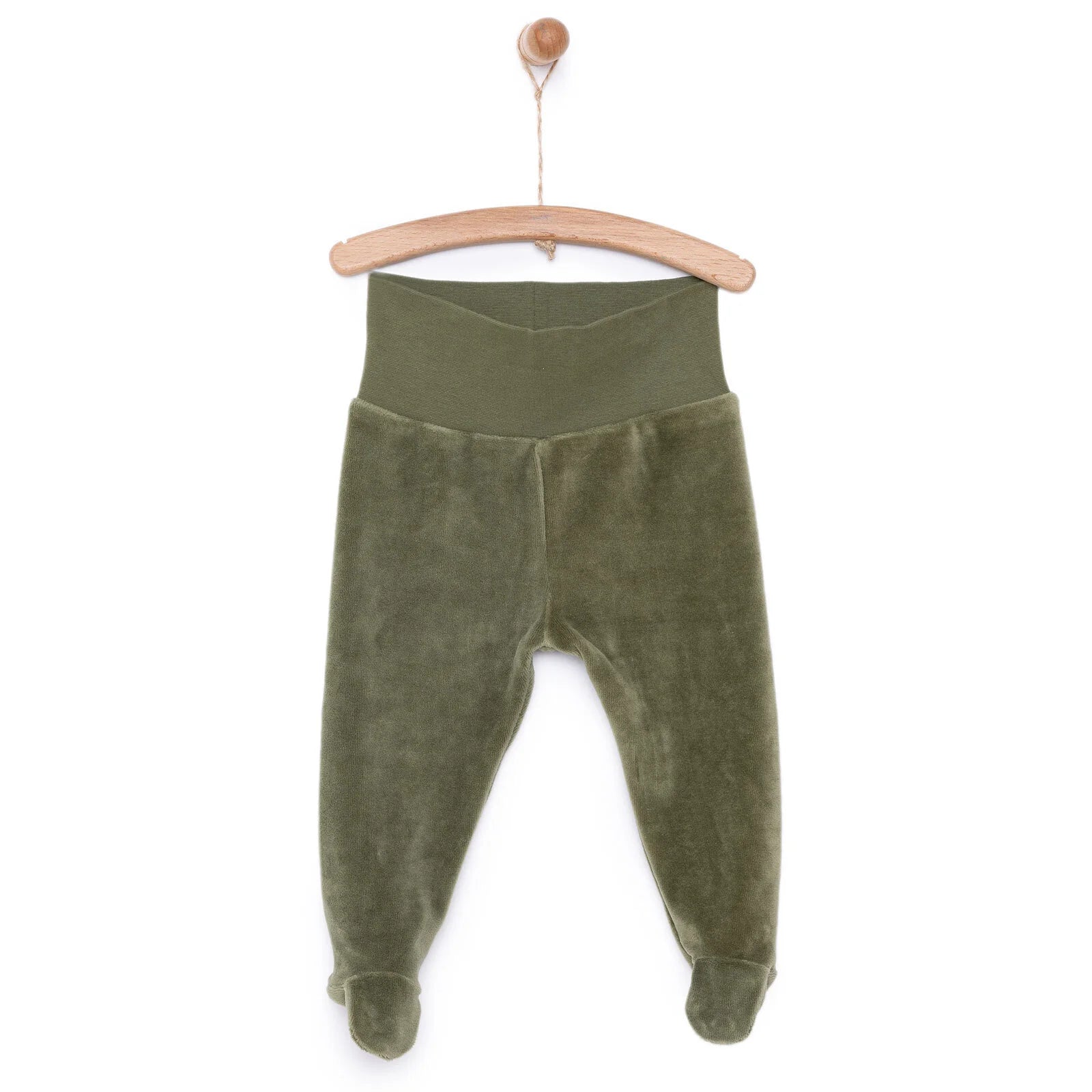 HelloBaby Unisex Velvet Footed Bottom - Green - ebebek - Black Friday