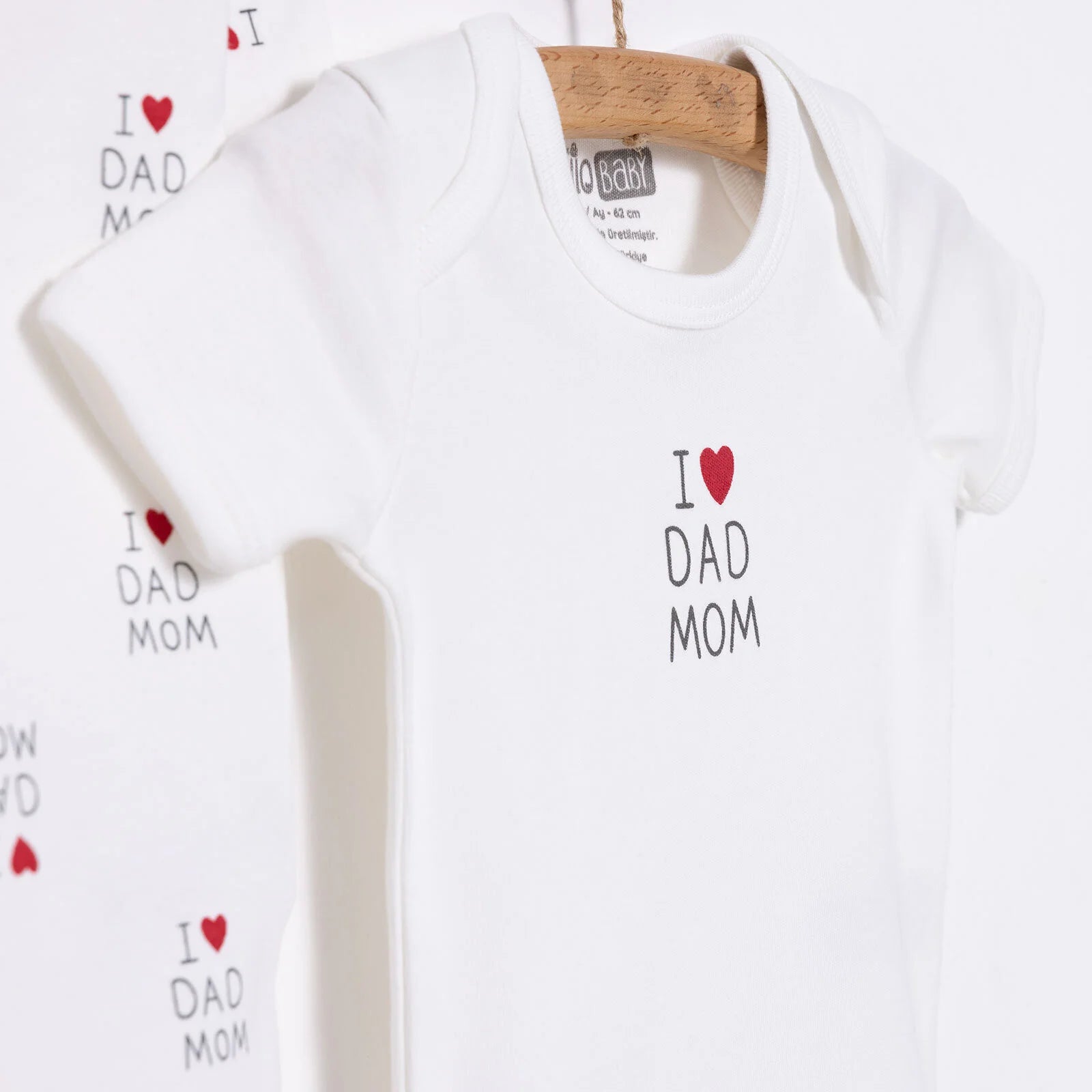 HelloBaby Newborn Baby Mom&Dad Jumpsuit - Ecru - ebebek - Black Friday