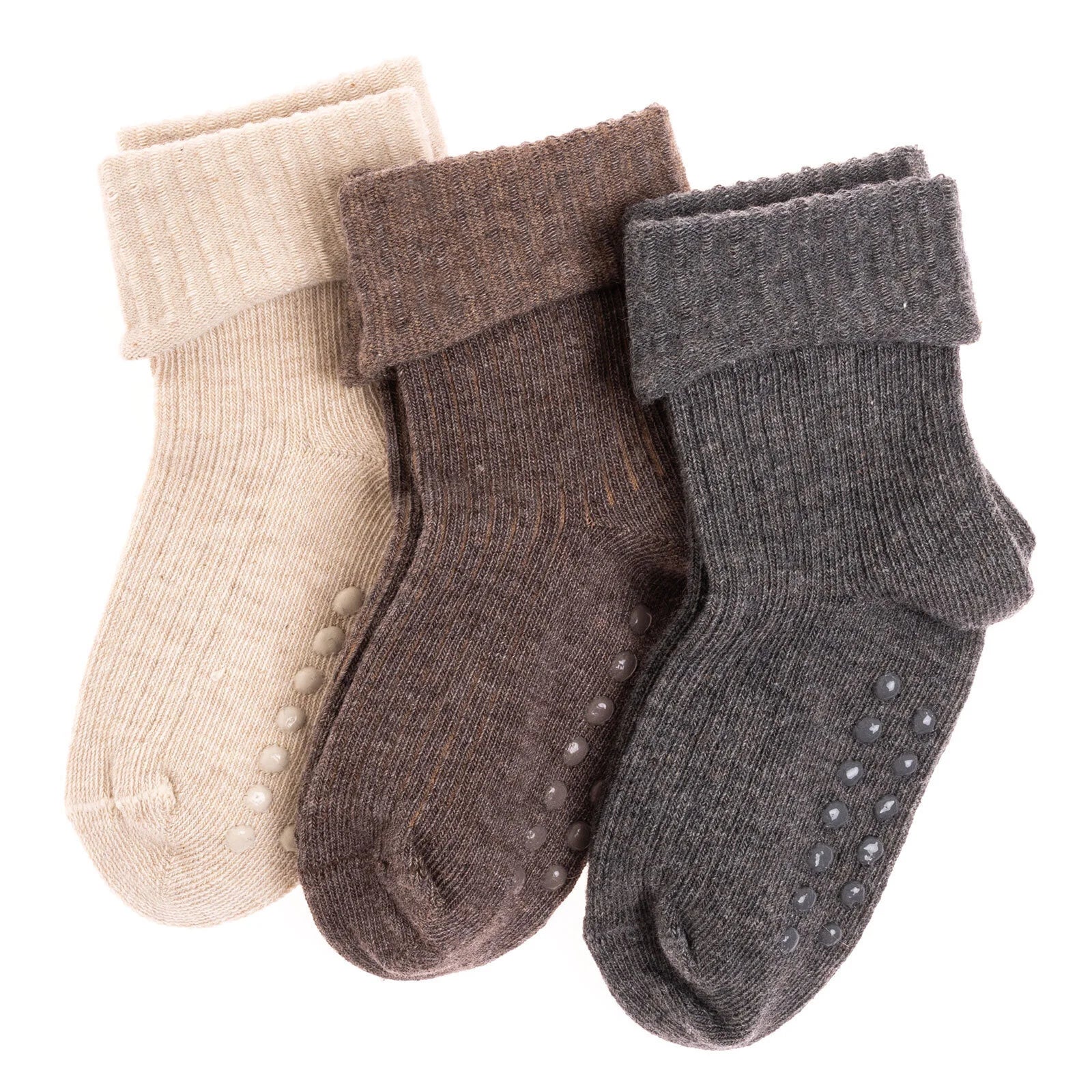 HelloBaby Baby Boy Pack of 3 Socks - Brown - ebebek - Black Friday
