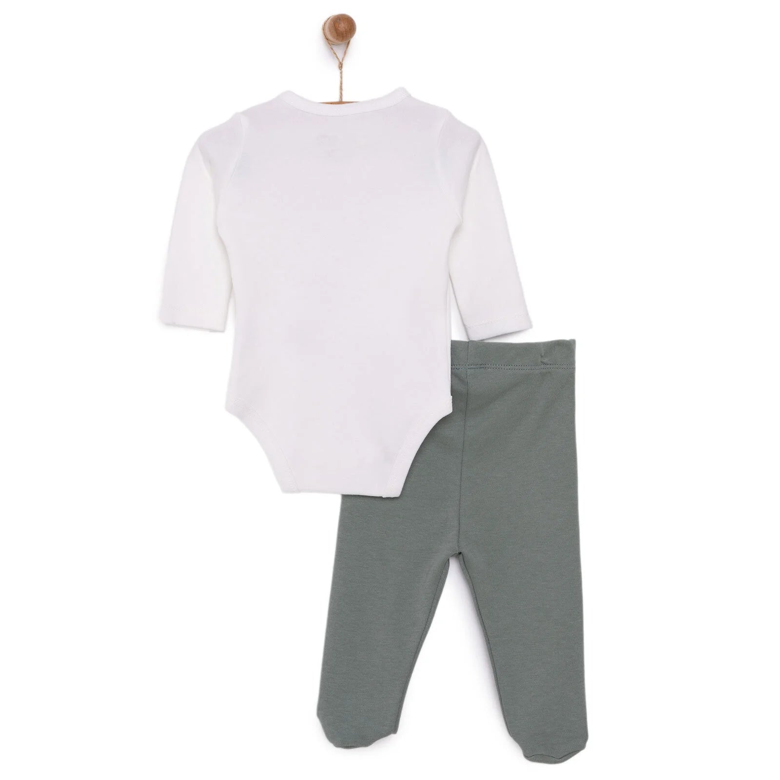 HelloBaby Boy Body - Footed Bottom - Ecru - ebebek - Black Friday