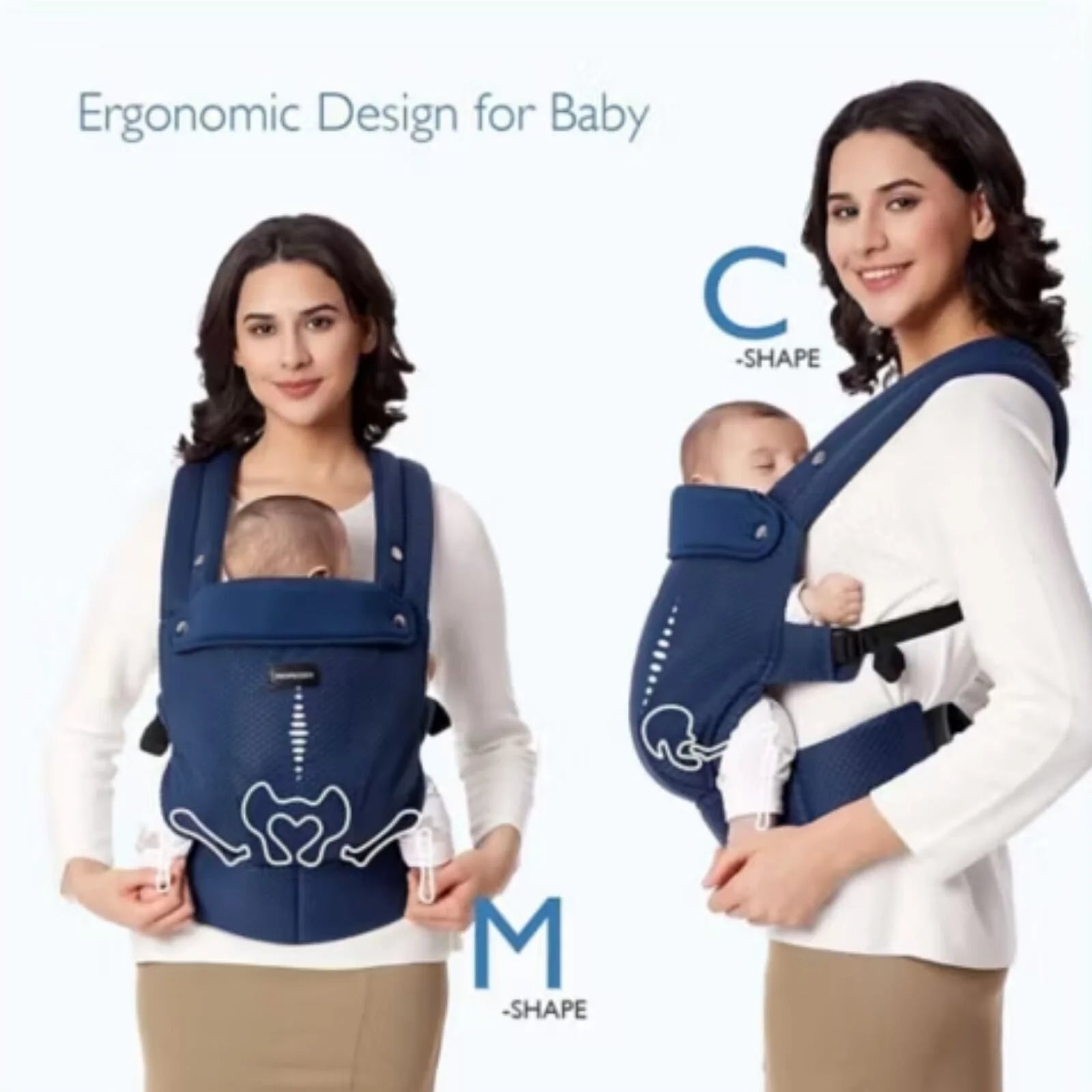 Momcozy Baby Carrier Newborn to Toddler Air Mesh - Blue - ebebek - Black Friday