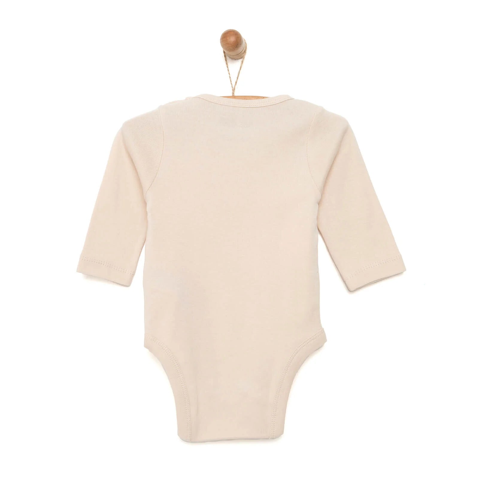 HelloBaby Unisex Long Sleeve Bodysuit - Beige - ebebek - Black Friday