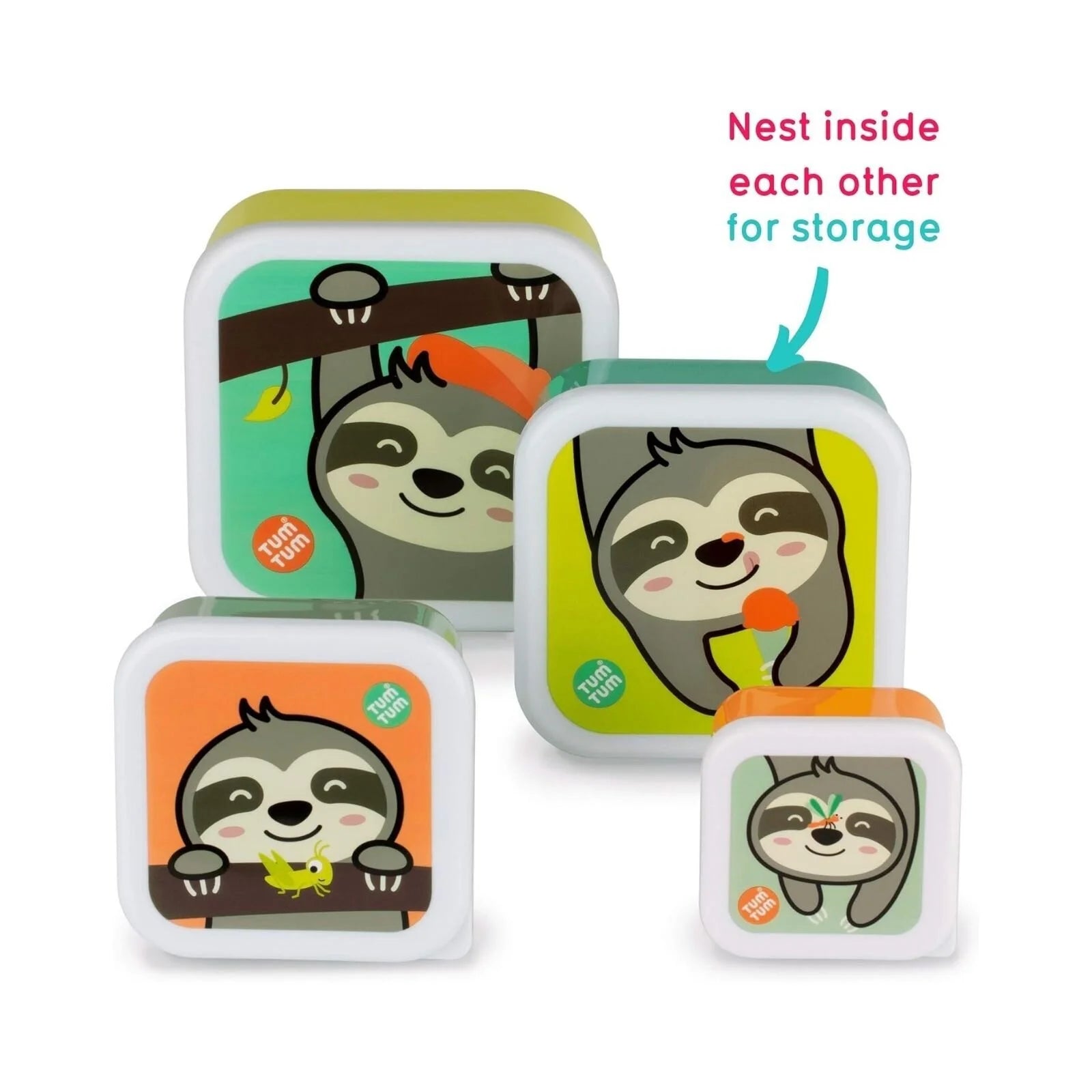 TUM TUM Nesting Snack Pots Pack of 4 - Stanley Sloth - ebebek - Black Friday