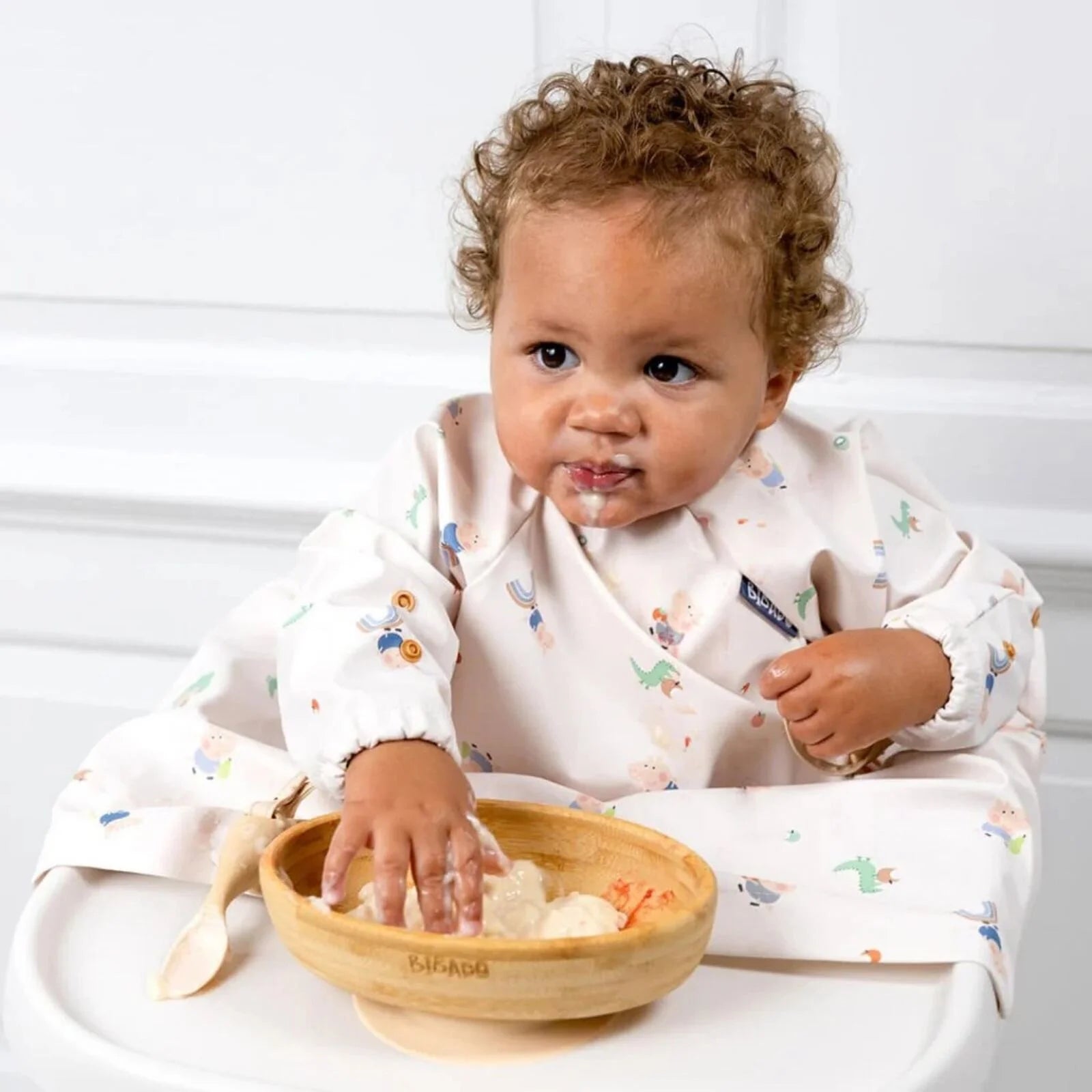 Bibado Natural Bamboo Suction Bowl - Blush - ebebek - Black Friday