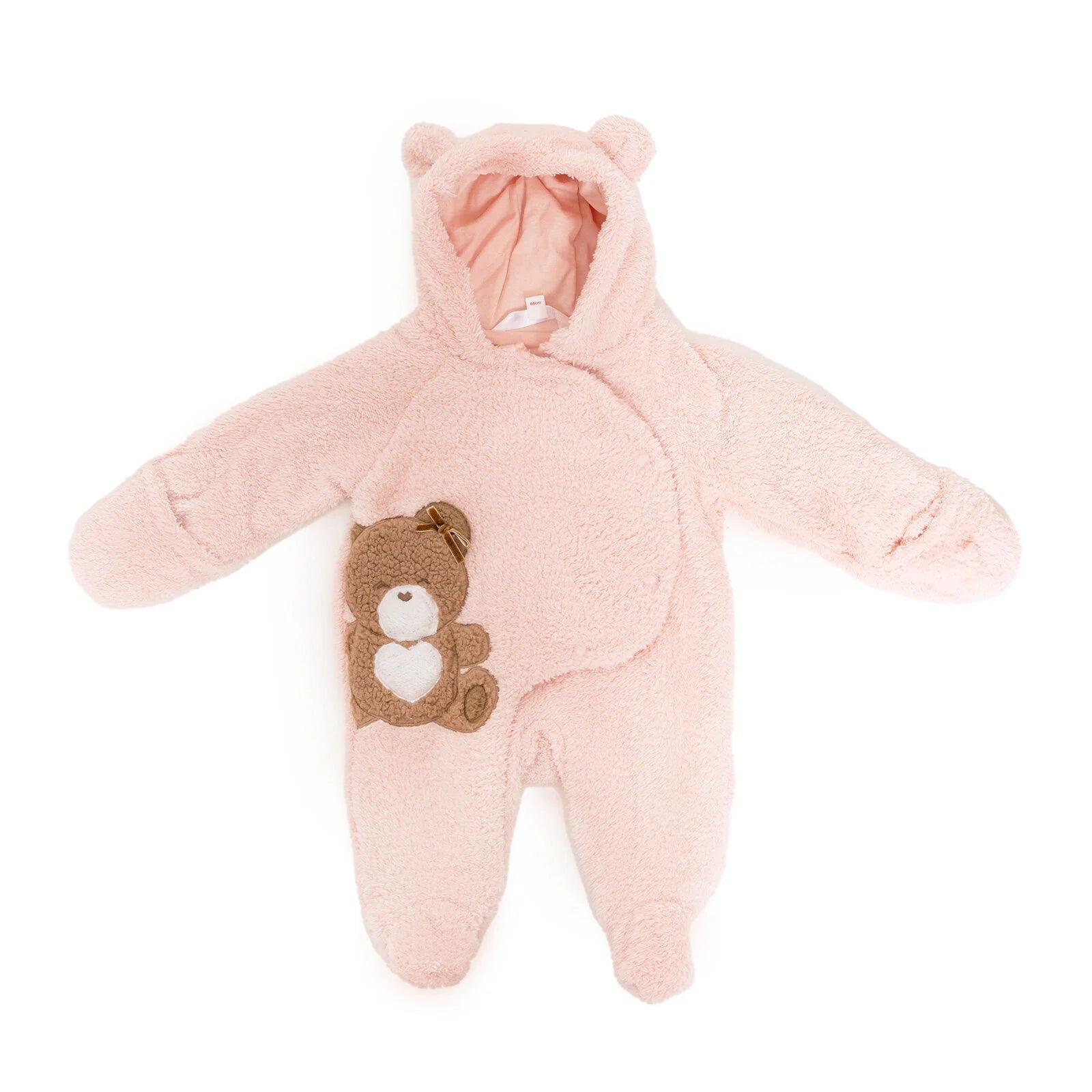 Midimod Newborn Girl Welsoft Footed Jumpsuit - Light Pink - ebebek - Black Friday