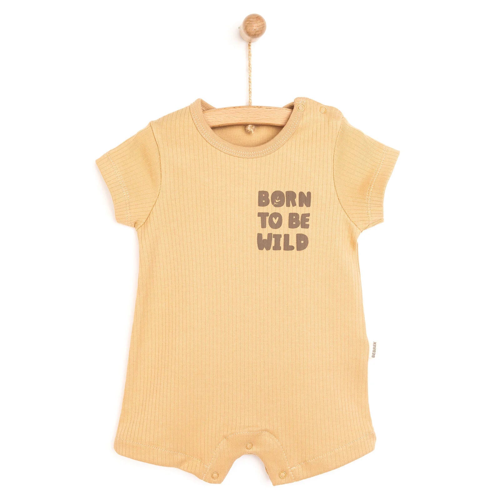 Bebbek Newborn Girl Short Overalls - Light Brown - ebebek - Black Friday