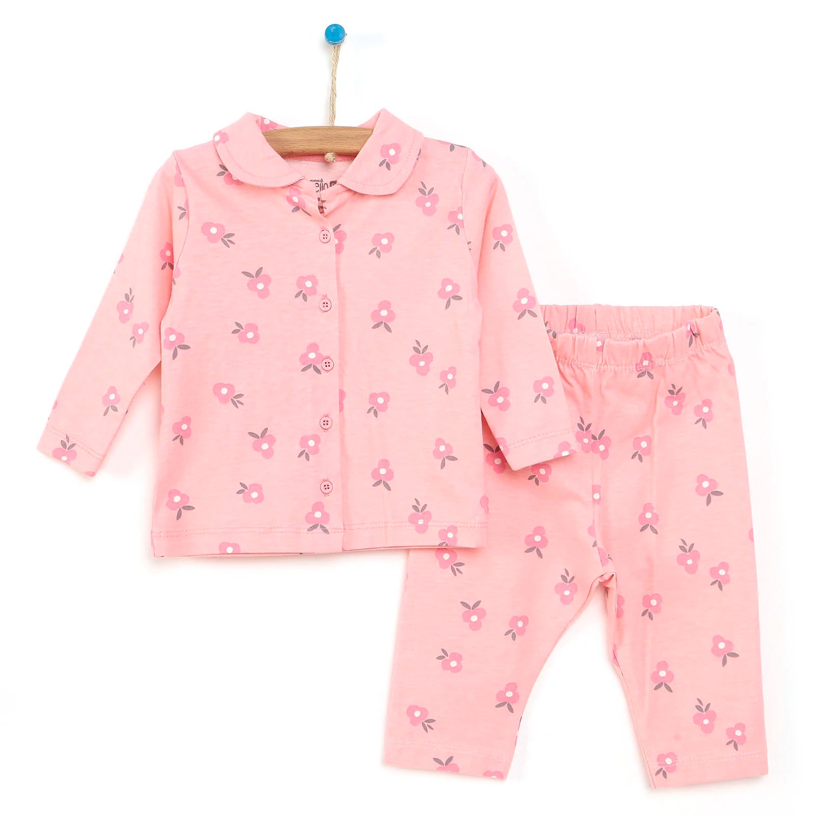 HelloBaby Basic Baby Girl Pyjamas Set - Powder - ebebek - Black Friday