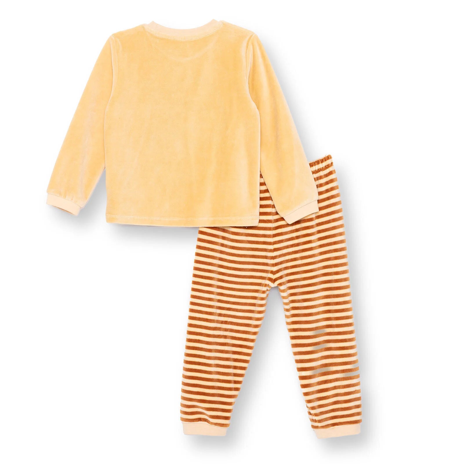 HelloBaby Velvet Pyjama Set - Light Brown - ebebek - Black Friday