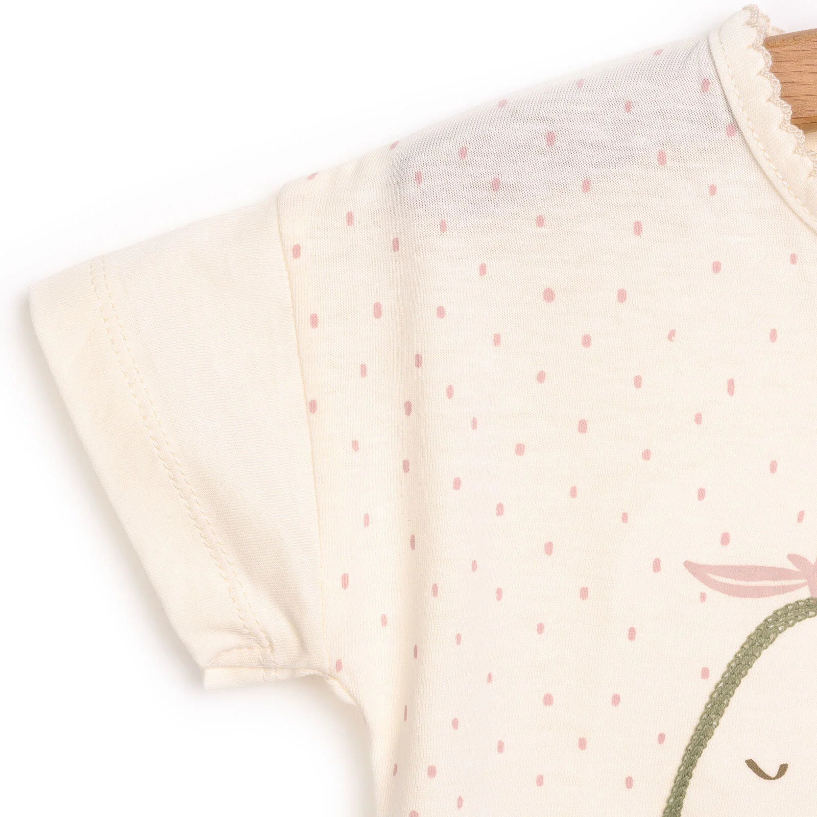 Bebetto Pink Pear Girl Tshirt - Leggings - Ecru - ebebek - Black Friday