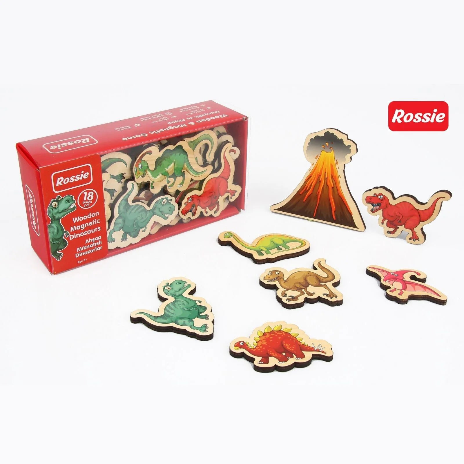 Rossie Magnetic Wooden Dinosaurs - ebebek - Black Friday