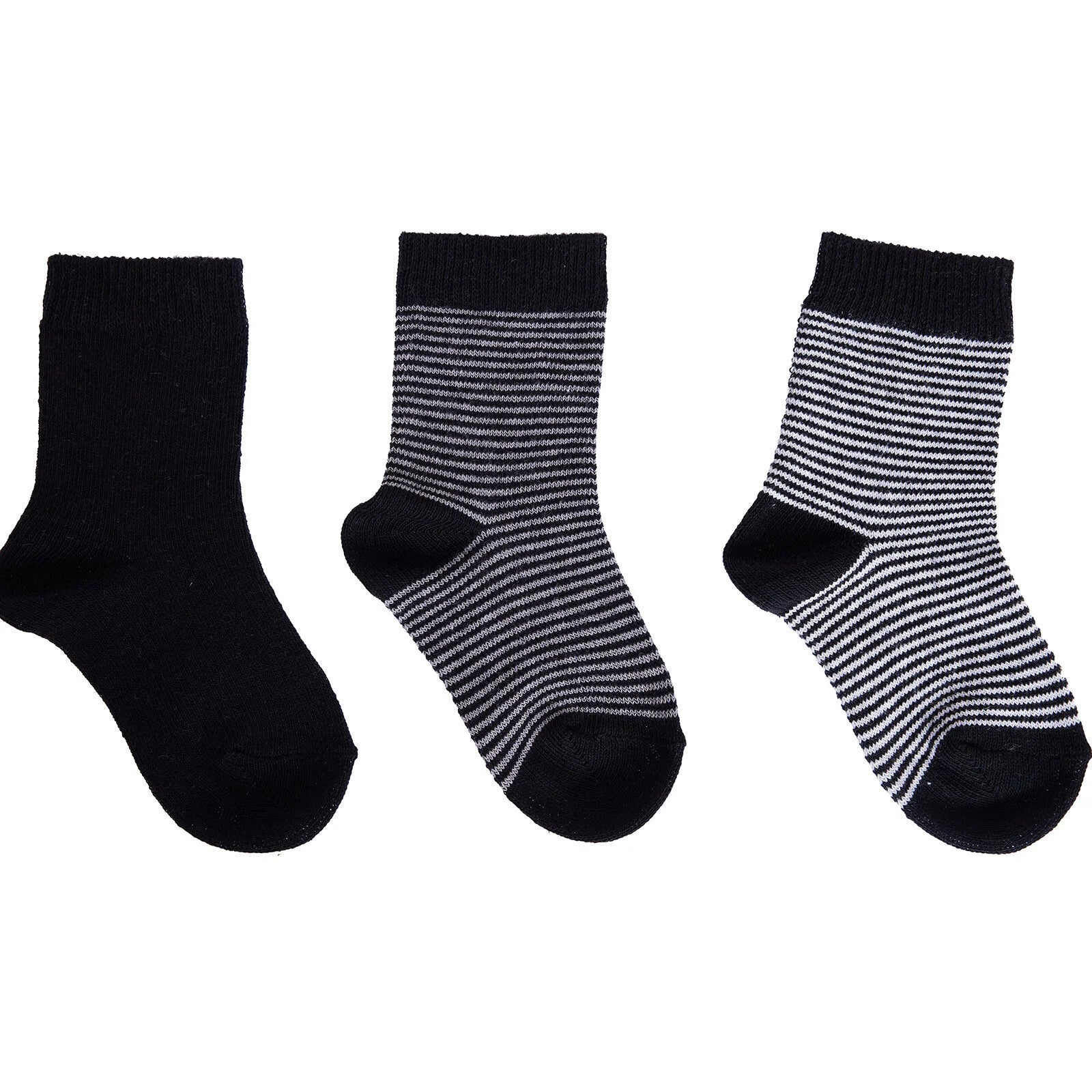HelloBaby Baby Boy Socks 3 Pcs - Black - ebebek - Black Friday