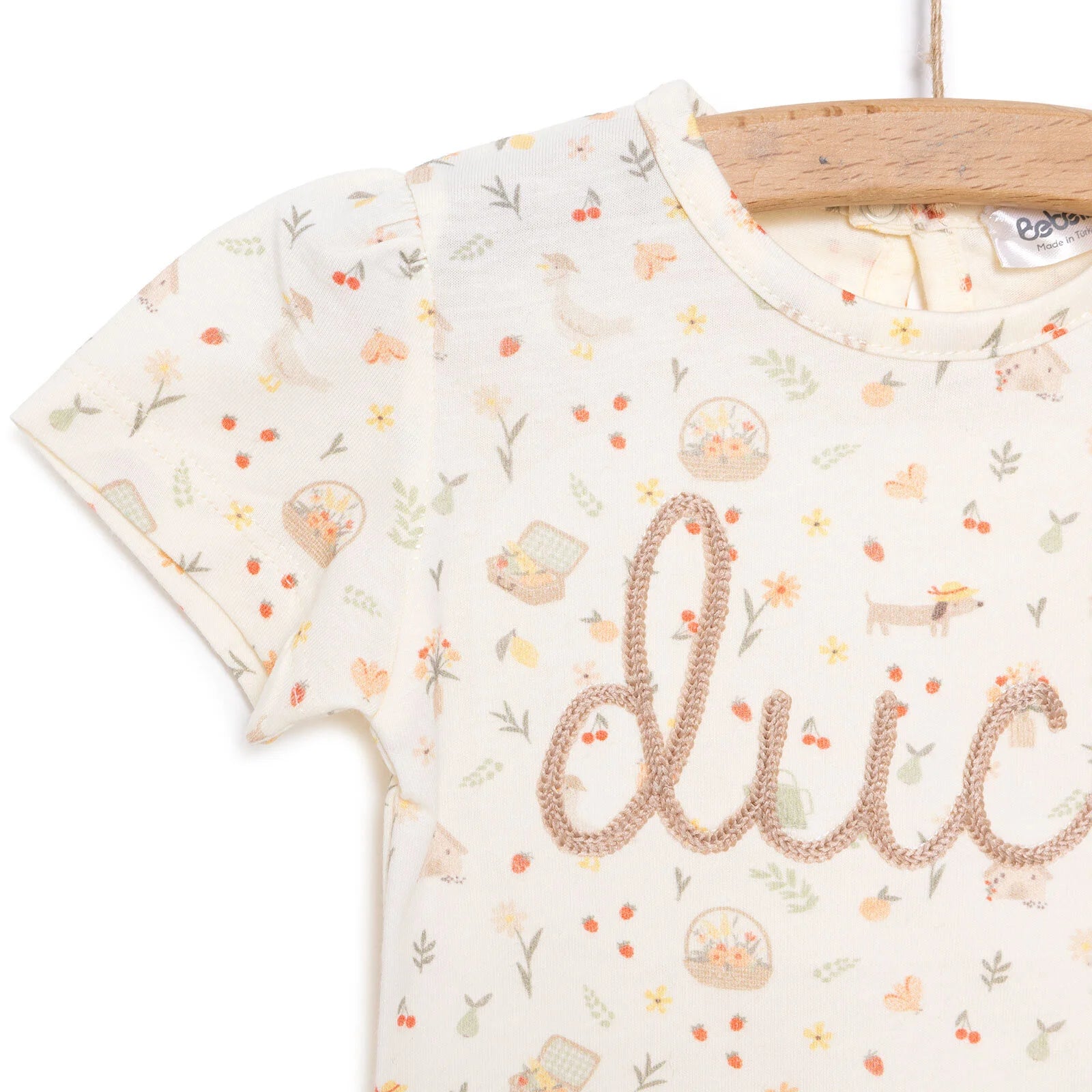 Bebetto Cute Duck Girl Tshirt - Bottom - Salmon - ebebek - Black Friday