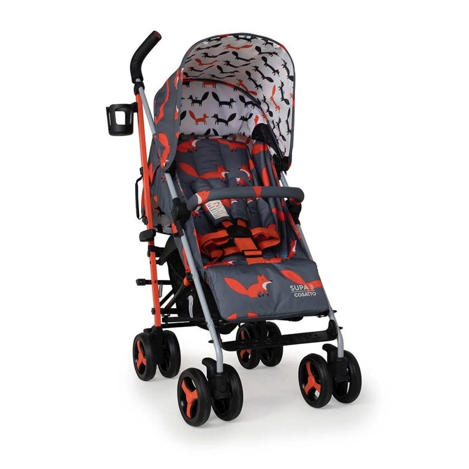 Cosatto Supa 3 Stroller - Charcoal Mister Fox - ebebek - Black Friday