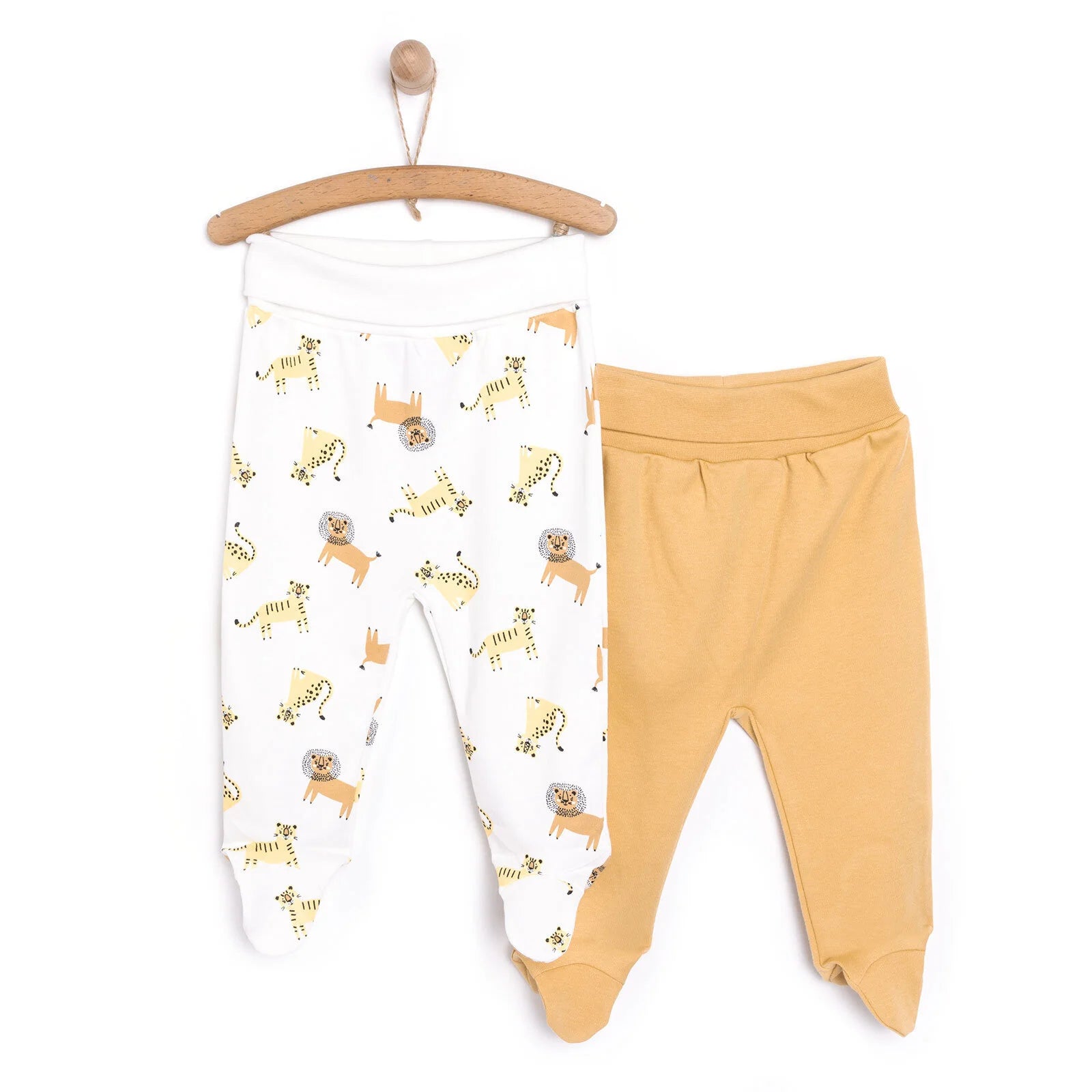 HelloBaby Newborn Footed Bottom 2 Pcs - Ecru - ebebek - Black Friday