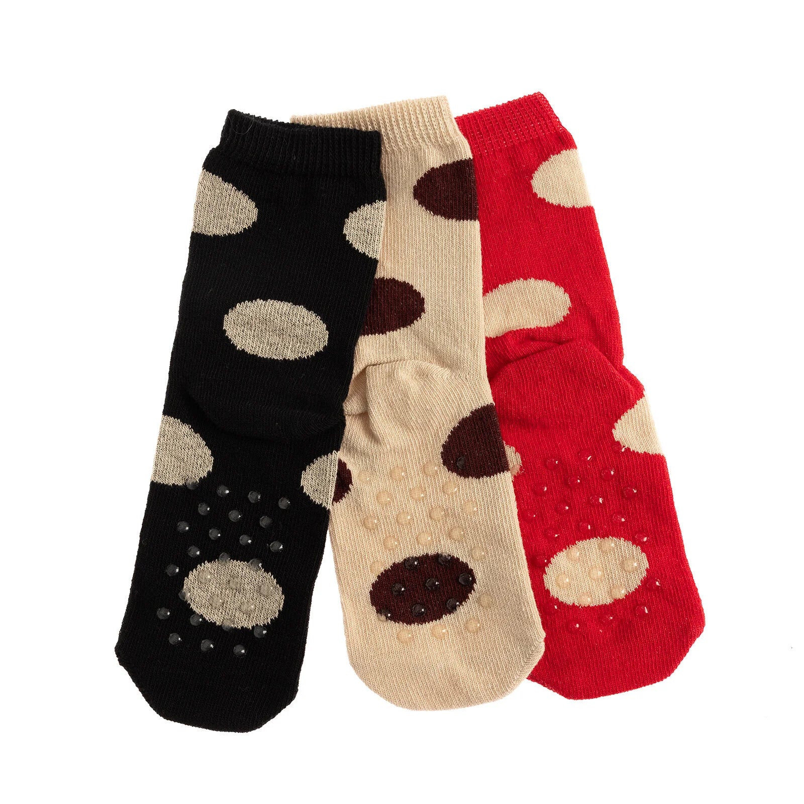 HelloBaby Non - Slip Baby Socks 3 Pcs - Fuchsia - ebebek - Black Friday