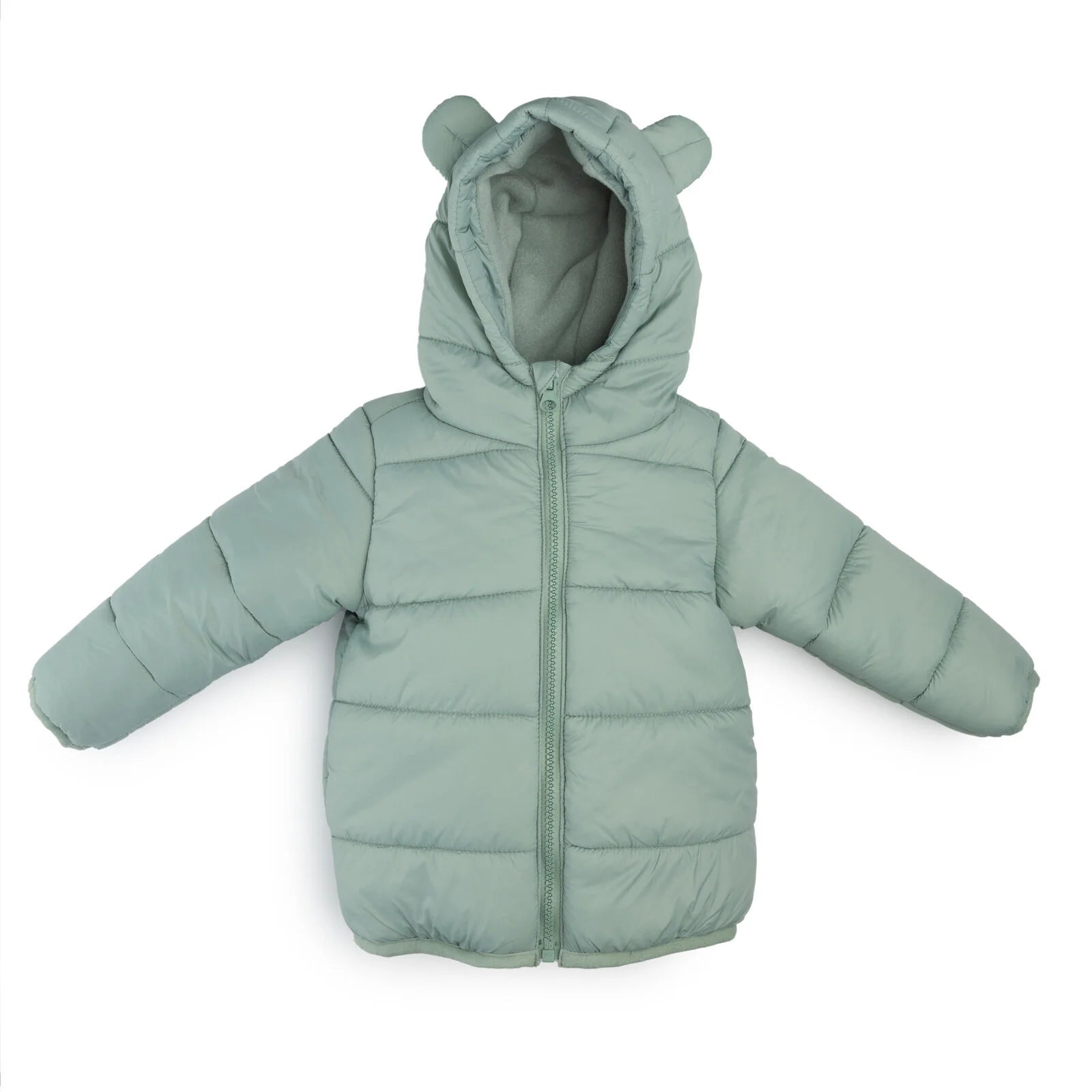 HelloBaby Basic Eared Hoodie Coat - Green - ebebek - Black Friday
