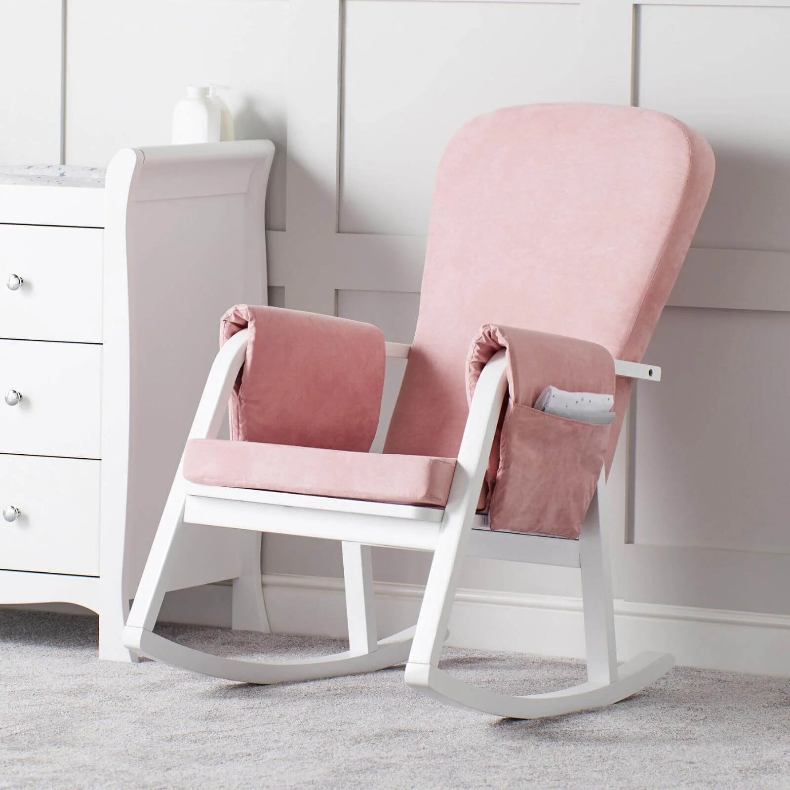 Ickle Bubba Dursley Rocking Chair - Blush Pink - ebebek - Black Friday