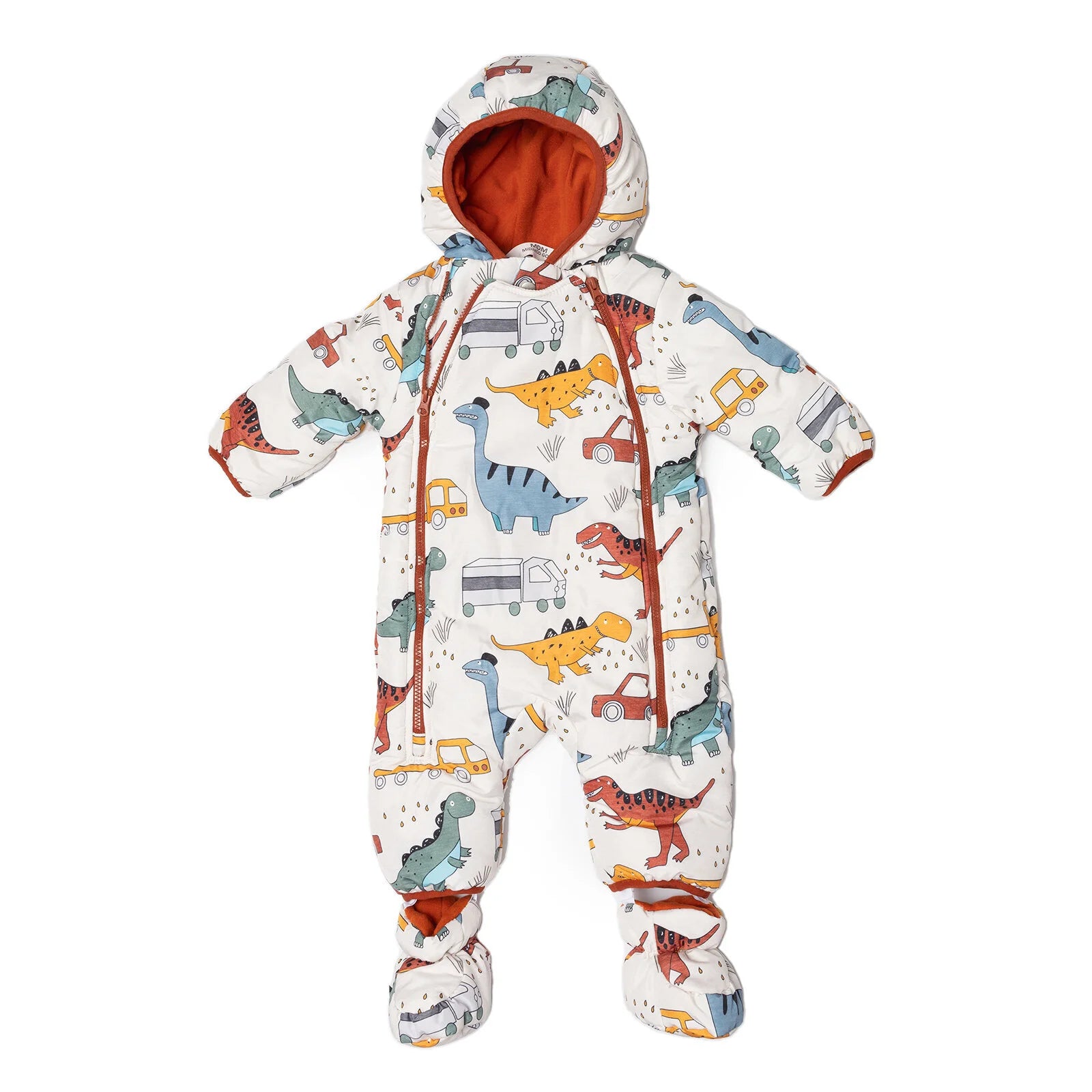 Midimod Basic Boy Dino Printed Snowsuit - Printed - ebebek - Black Friday