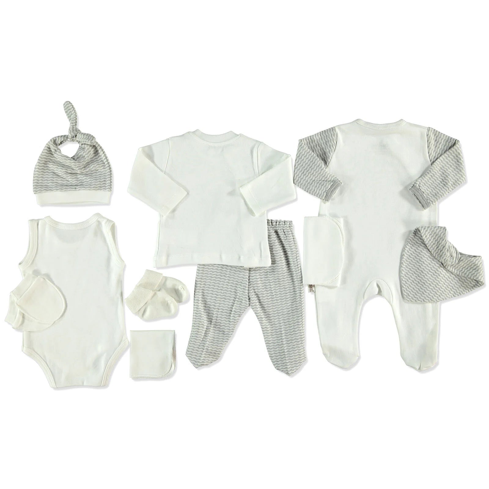 Bebbek Baby Boy 10 Pcs Newborn Starter Set - Snow Melange - ebebek - Black Friday